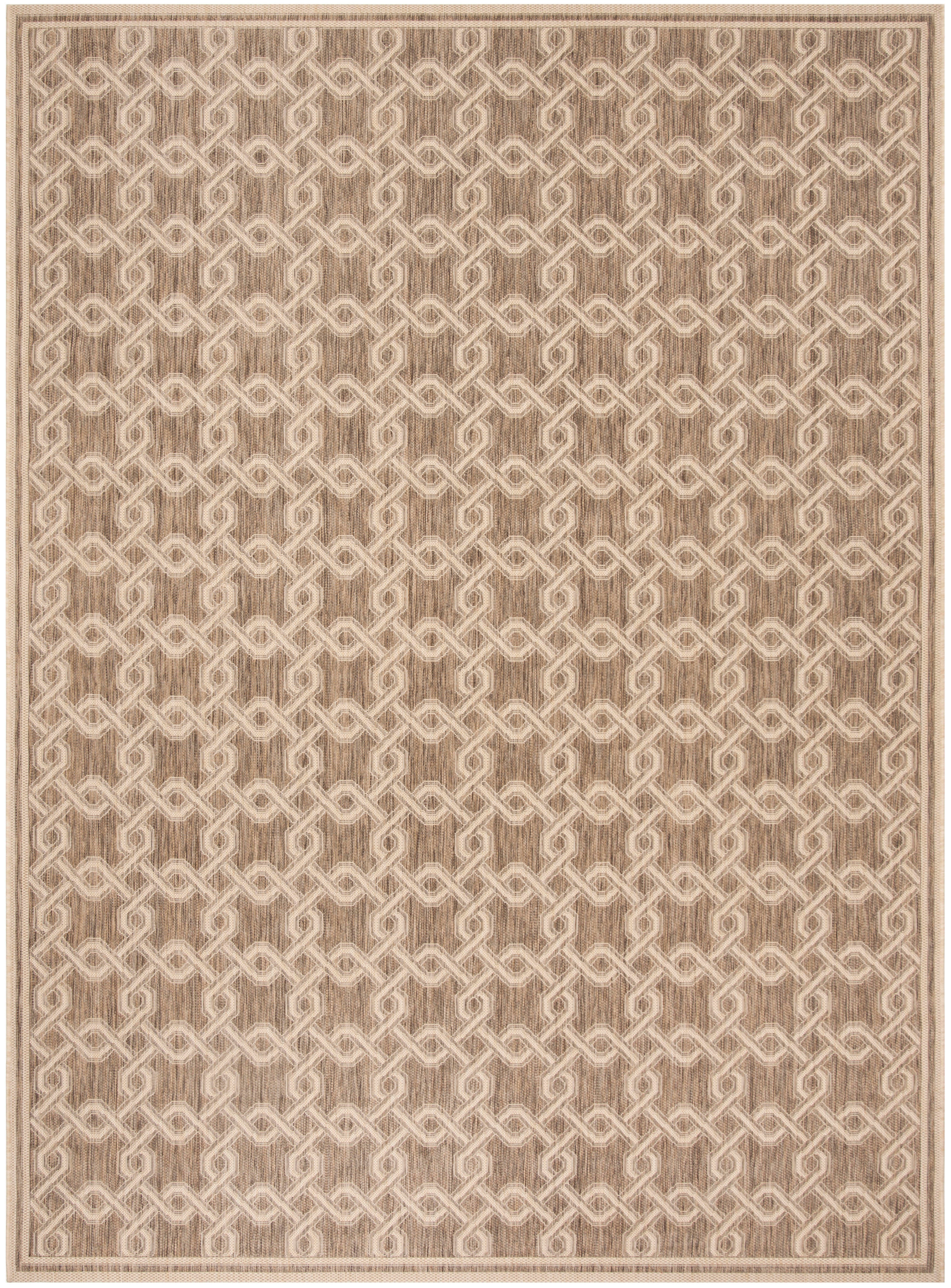 Safavieh Martha Stewart Collection Ceca 5'3" x 7'7" Area Rug, Brown/Creme, large