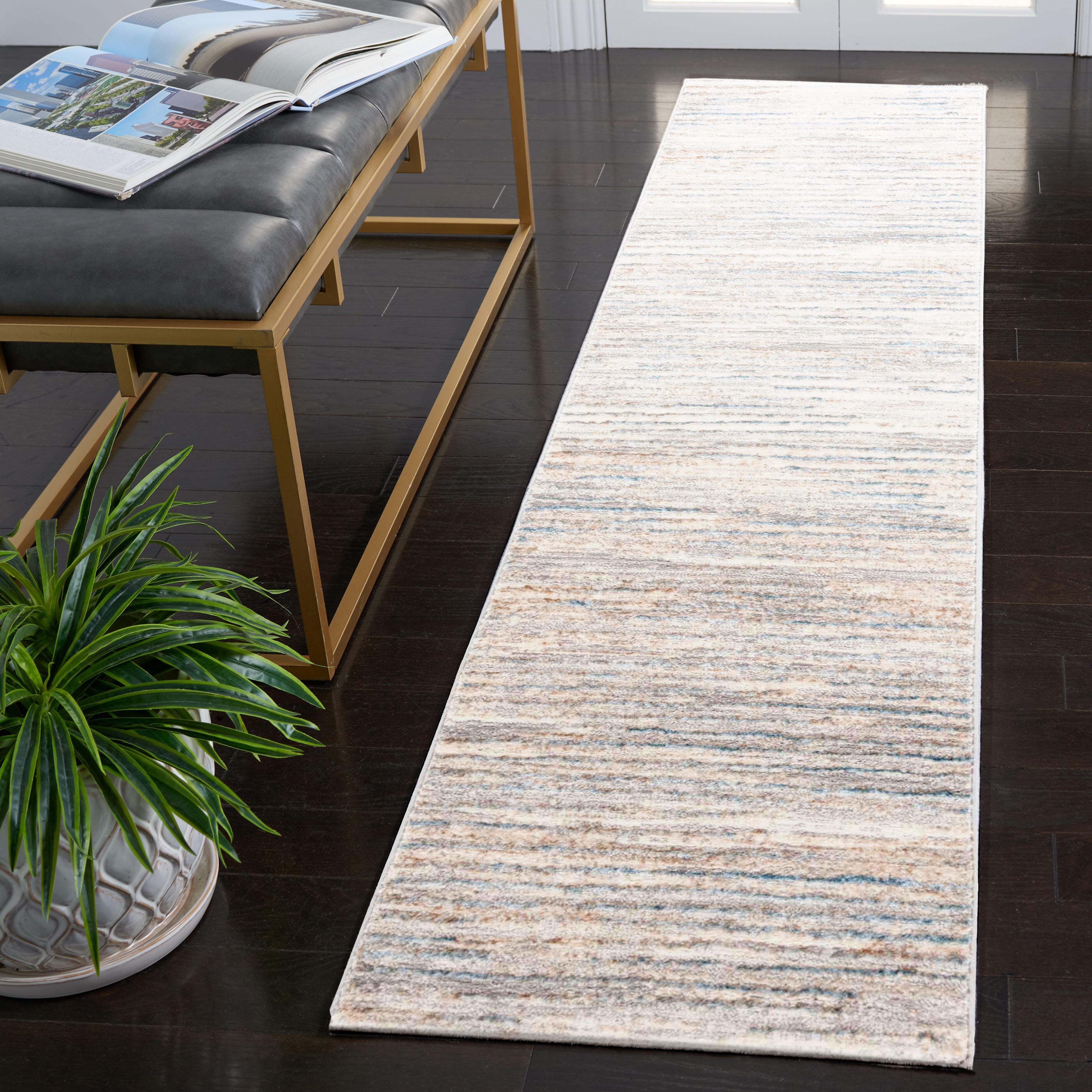 Safavieh Martha Stewart Collection Joane 2' x 2'9" Area Rug, Gray/Blue, large