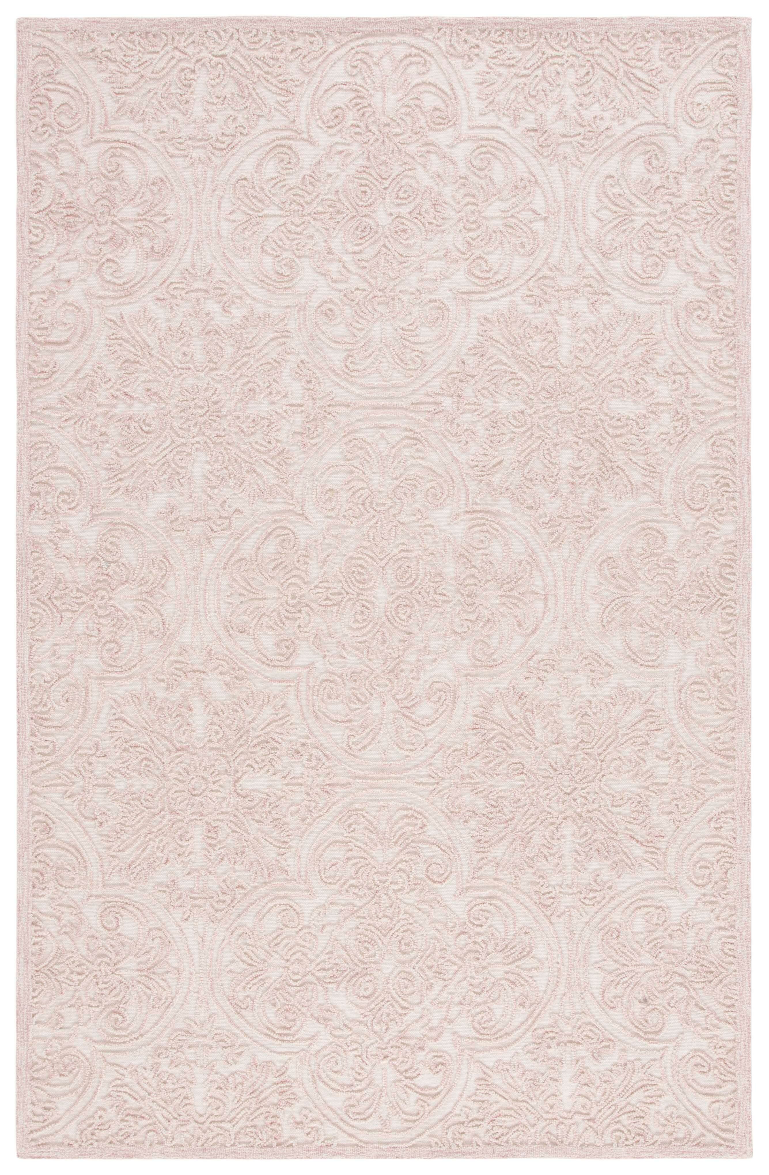 Safavieh Martha Stewart Collection Andreea 2'6" x 4' Area Rug, Ivory/Pink, large
