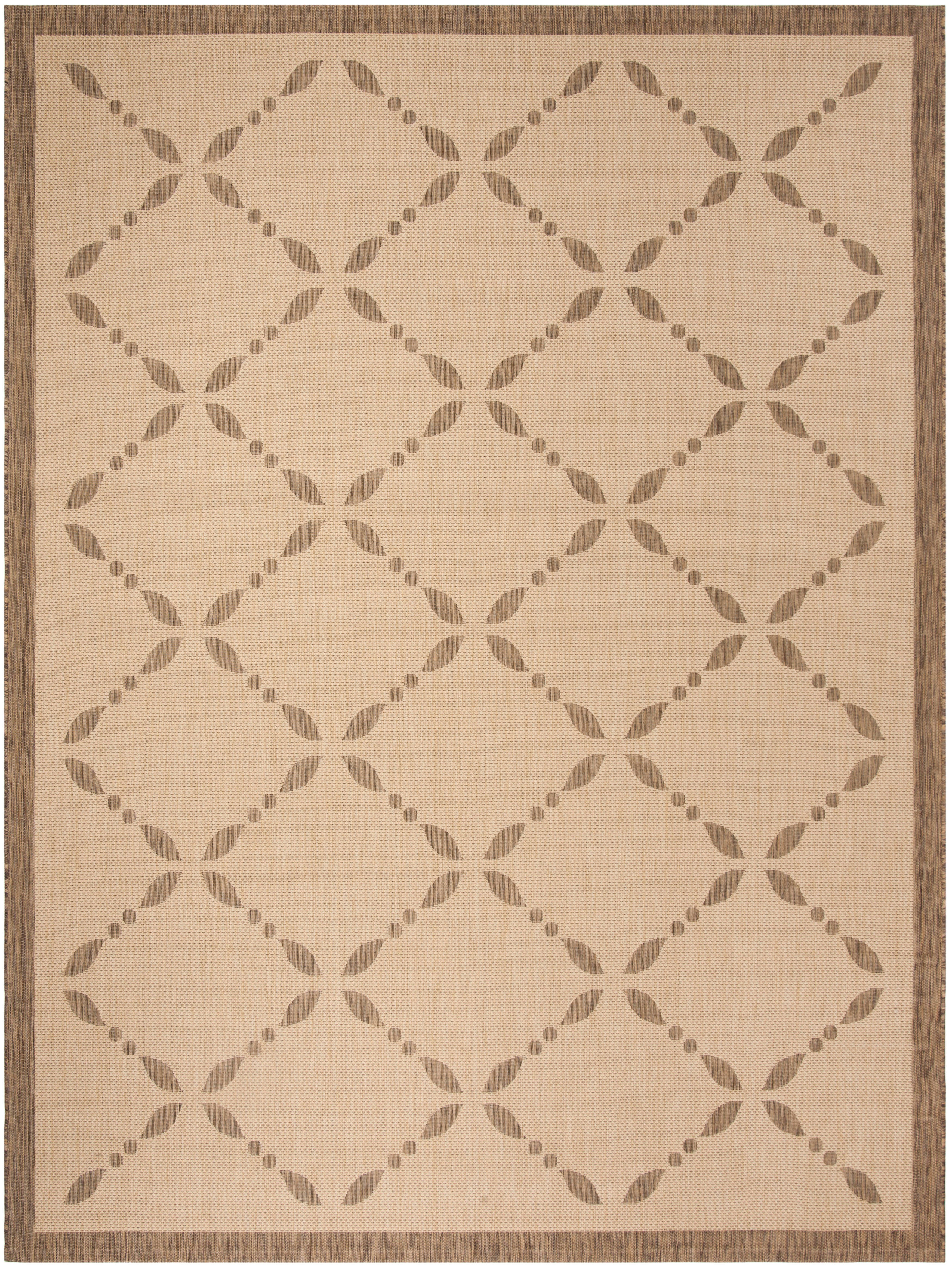 Safavieh Martha Stewart Collection Arlete 4' x 5'7" Area Rug, Creme/Brown, large
