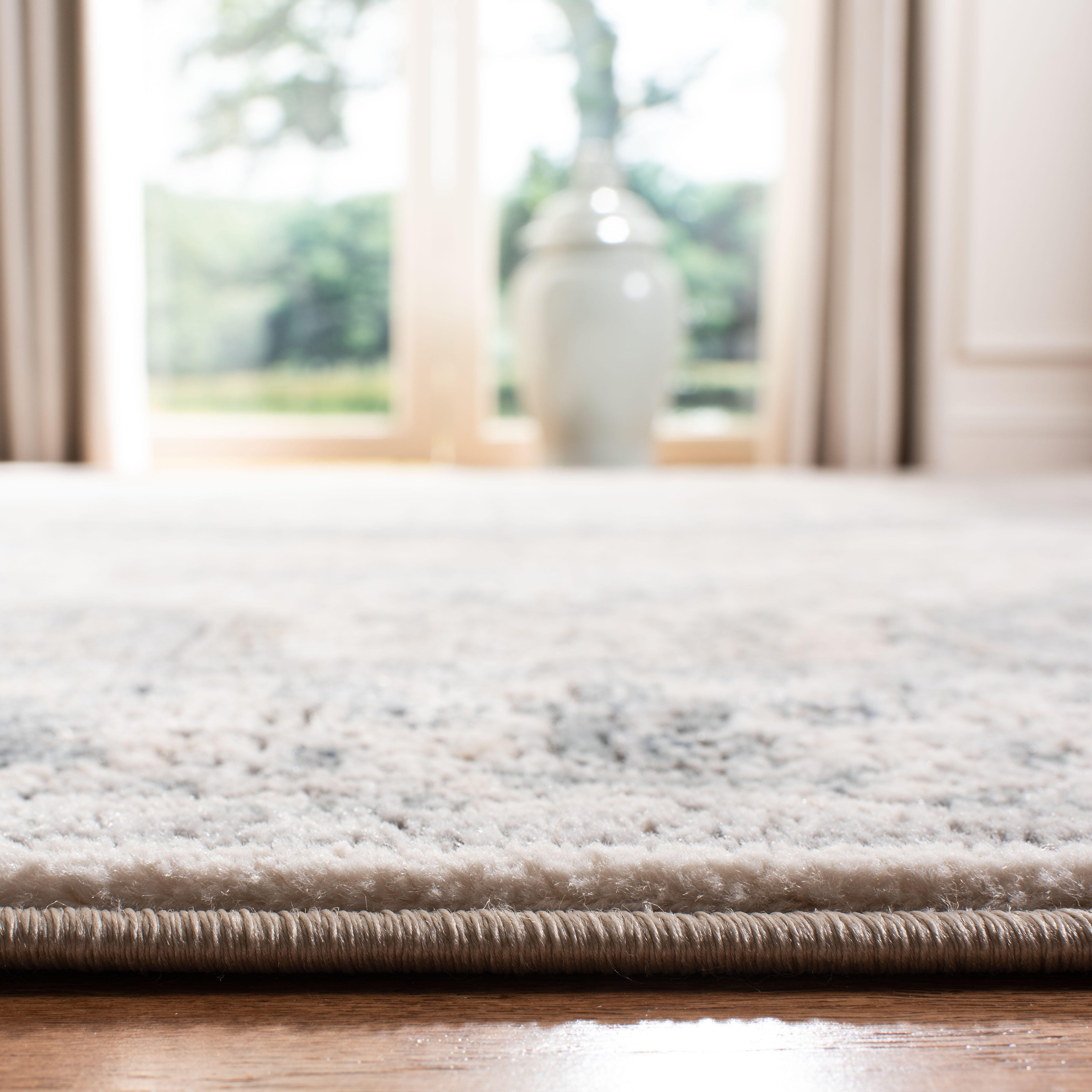 Safavieh Martha Stewart Collection Abramina 2'2" x 8' Runner Rug, Ivory/Gray, large