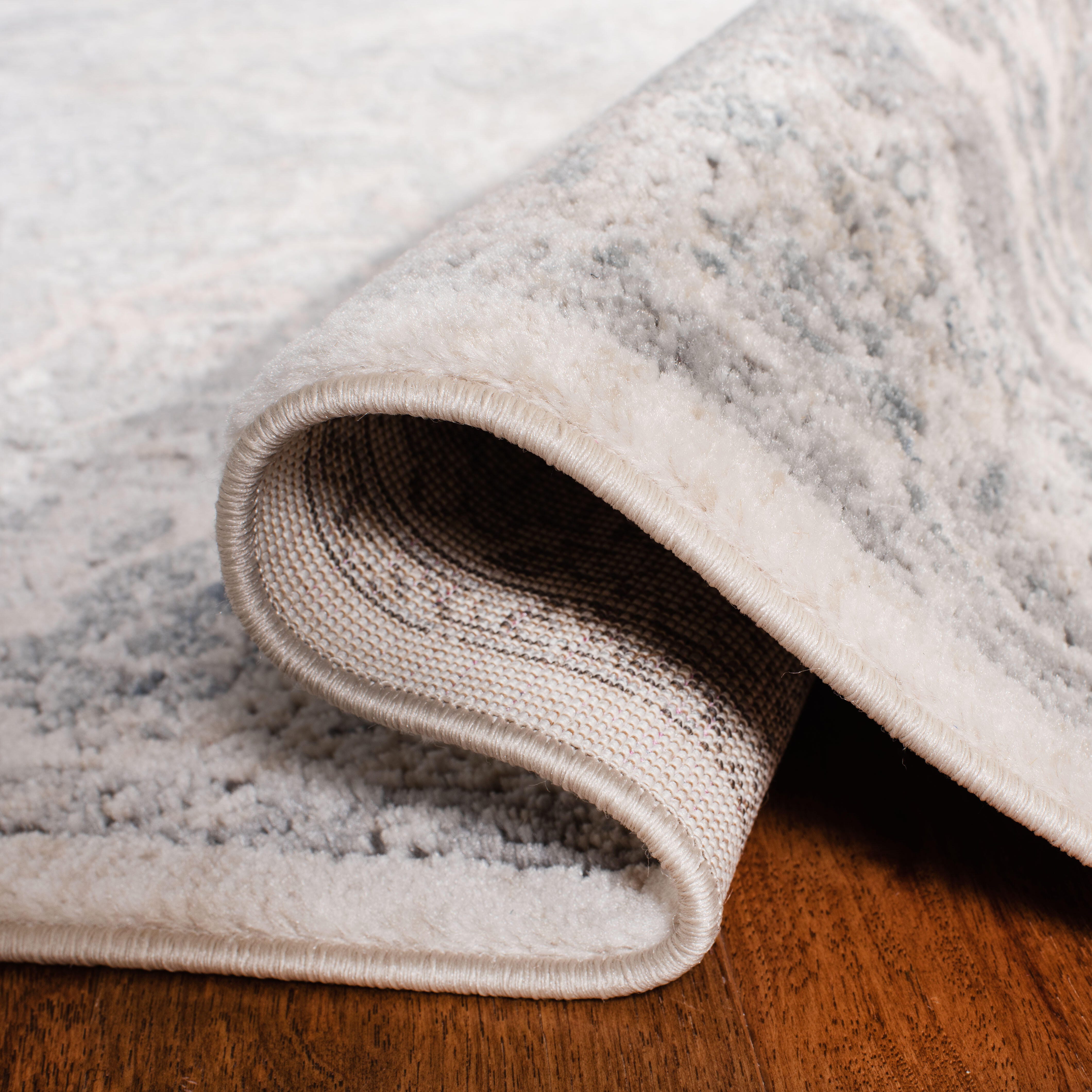Safavieh Martha Stewart Collection Abramina 2'2" x 8' Runner Rug, Ivory/Gray, large