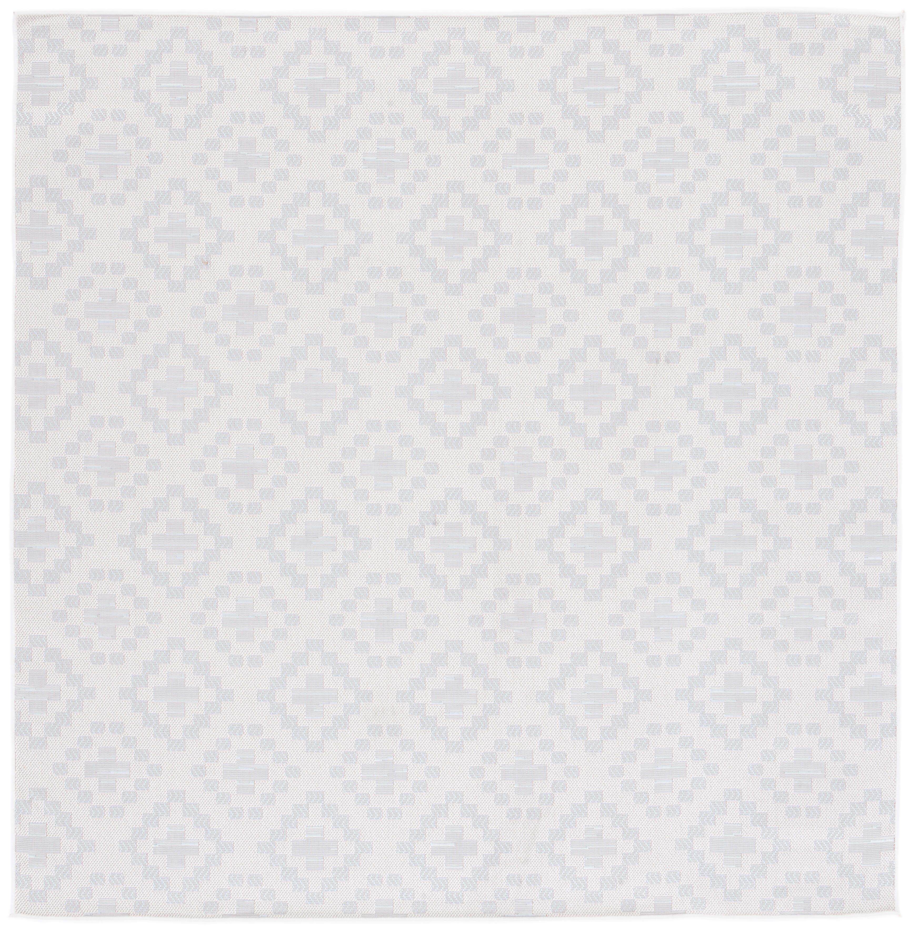 Safavieh Martha Stewart Collection Zauresh 6'7" x 6'7" Square Rug, Ivory/Gray, large