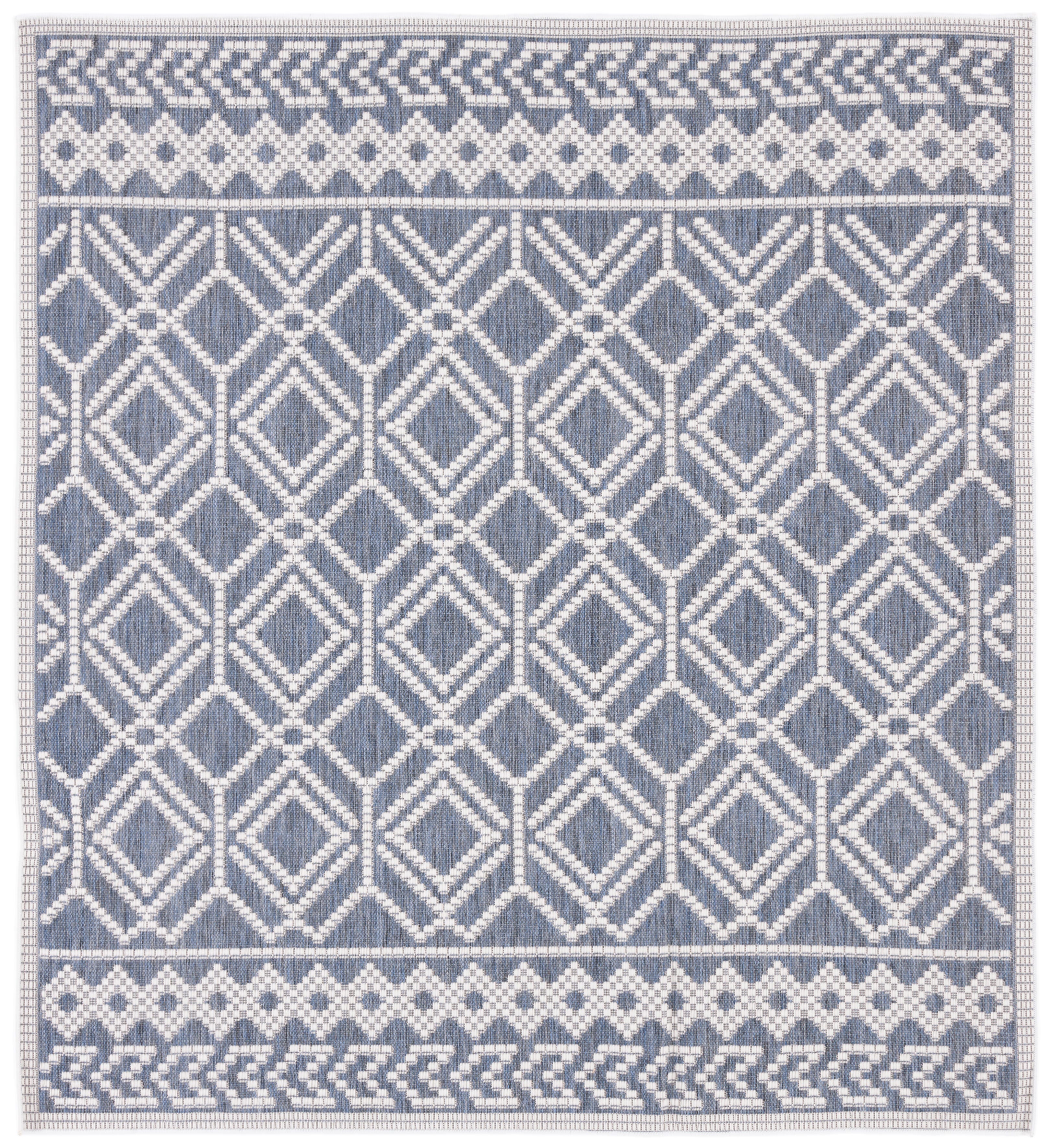 Safavieh Martha Stewart Collection Fulden 6'7" x 6'7" Square Rug, Gray/Ivory, large