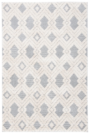 Safavieh Martha Stewart Collection Sefkije 4' x 6' Area Rug, White/Light Gray, large