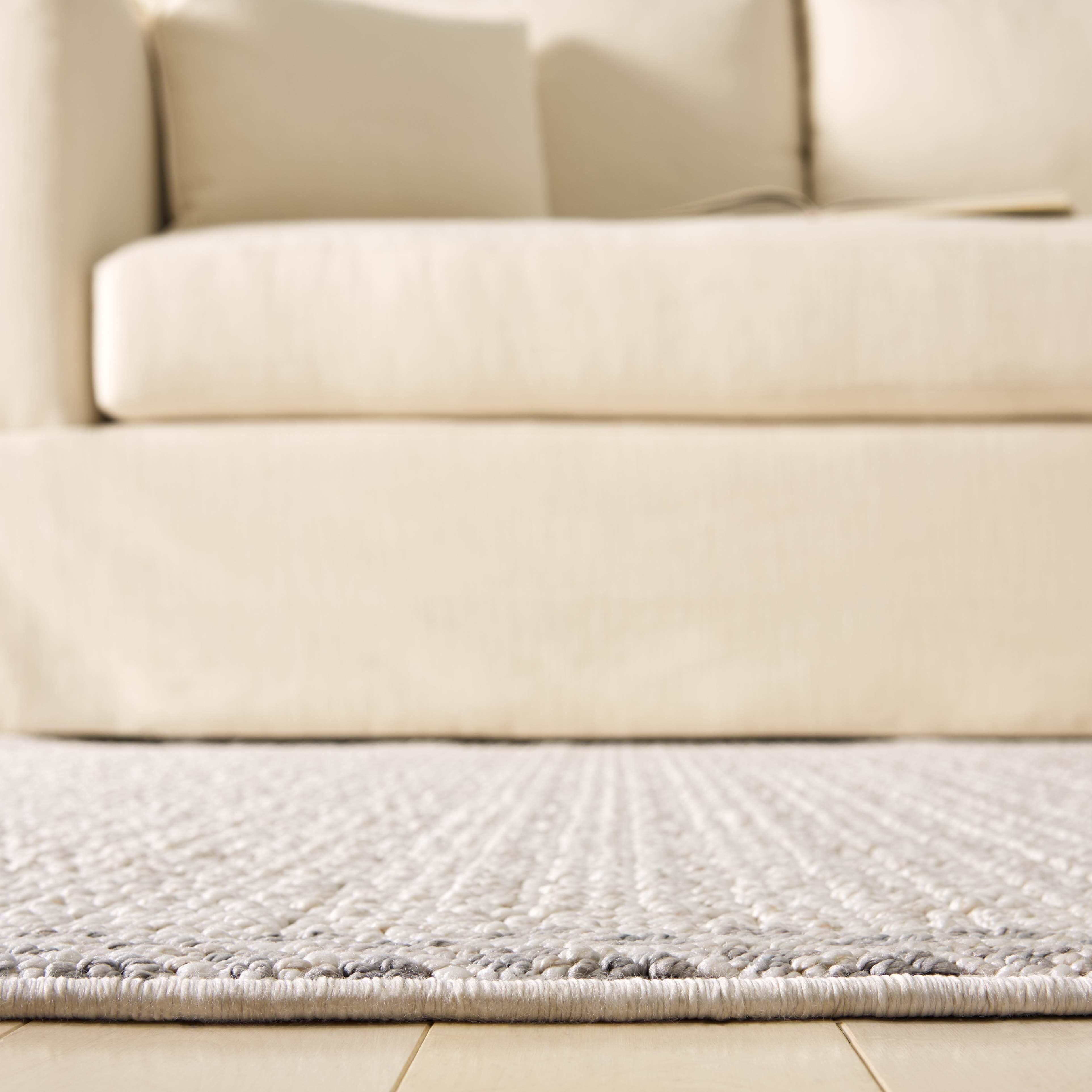 Safavieh Martha Stewart Collection Claudie 6'7" x 6'7" Square Rug, Ivory/Gray, large