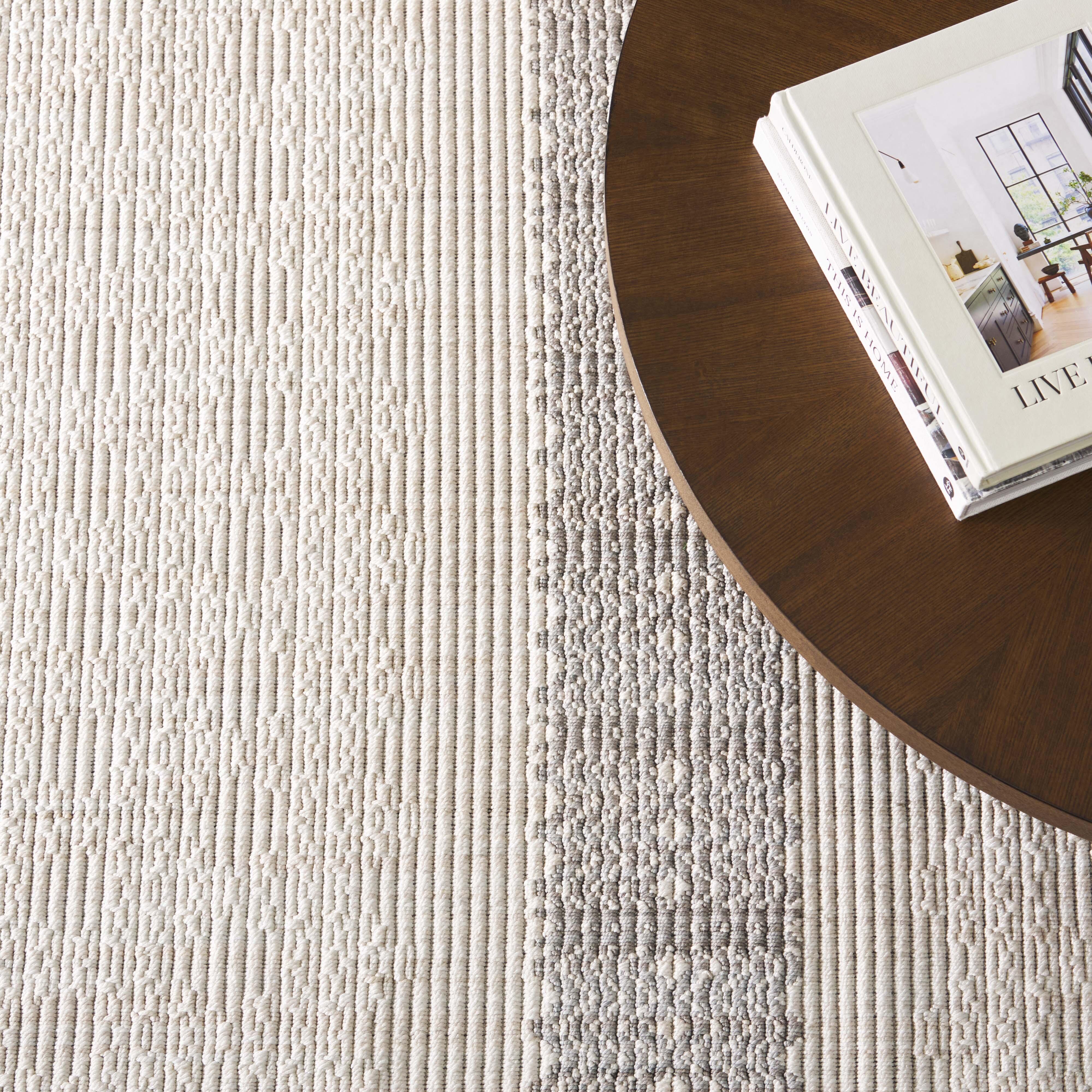 Safavieh Martha Stewart Collection Riin 6'7" x 6'7" Square Rug, Ivory/Gray, large