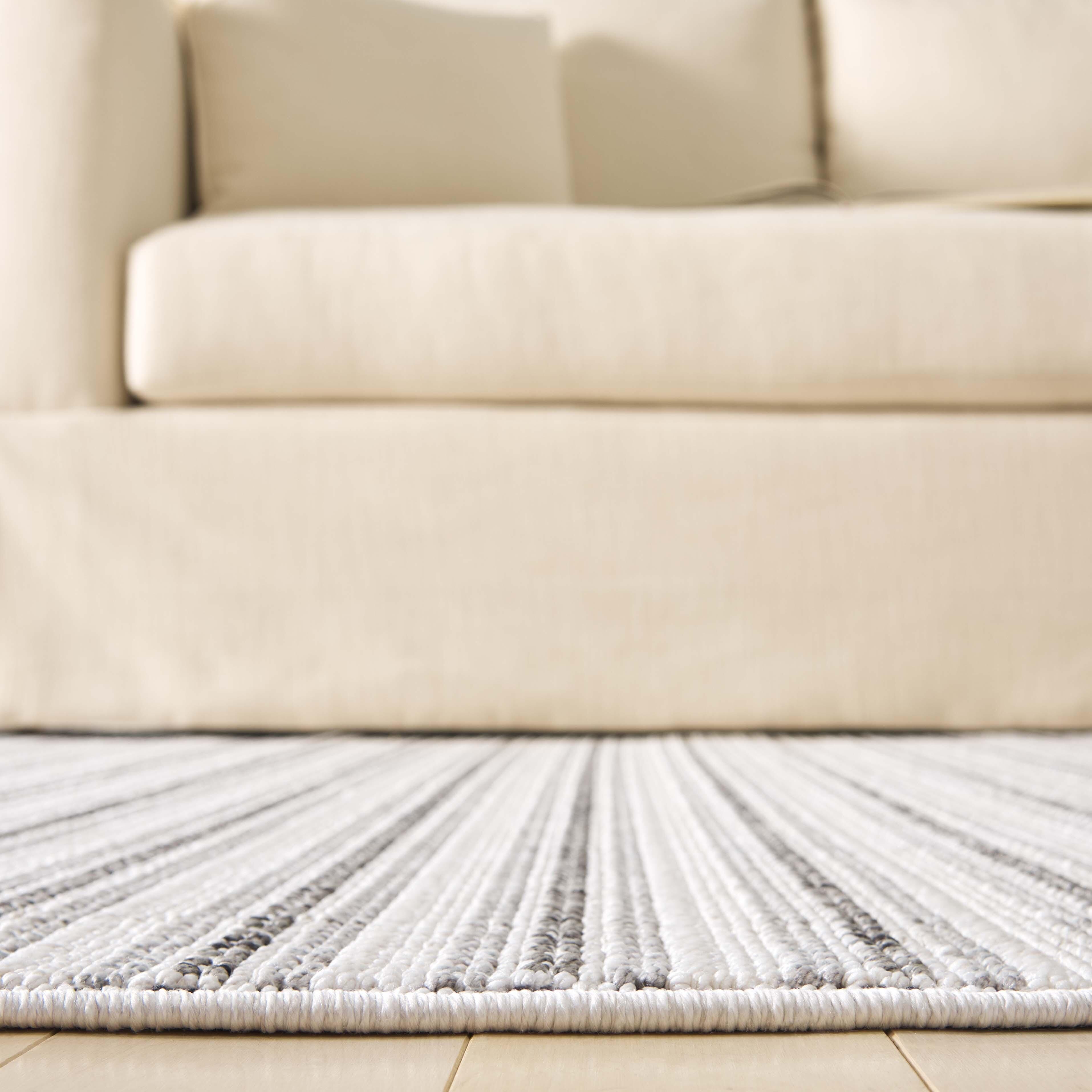 Safavieh Martha Stewart Collection Minija 5'3" x 7'6" Area Rug, Ivory/Charcoal, large