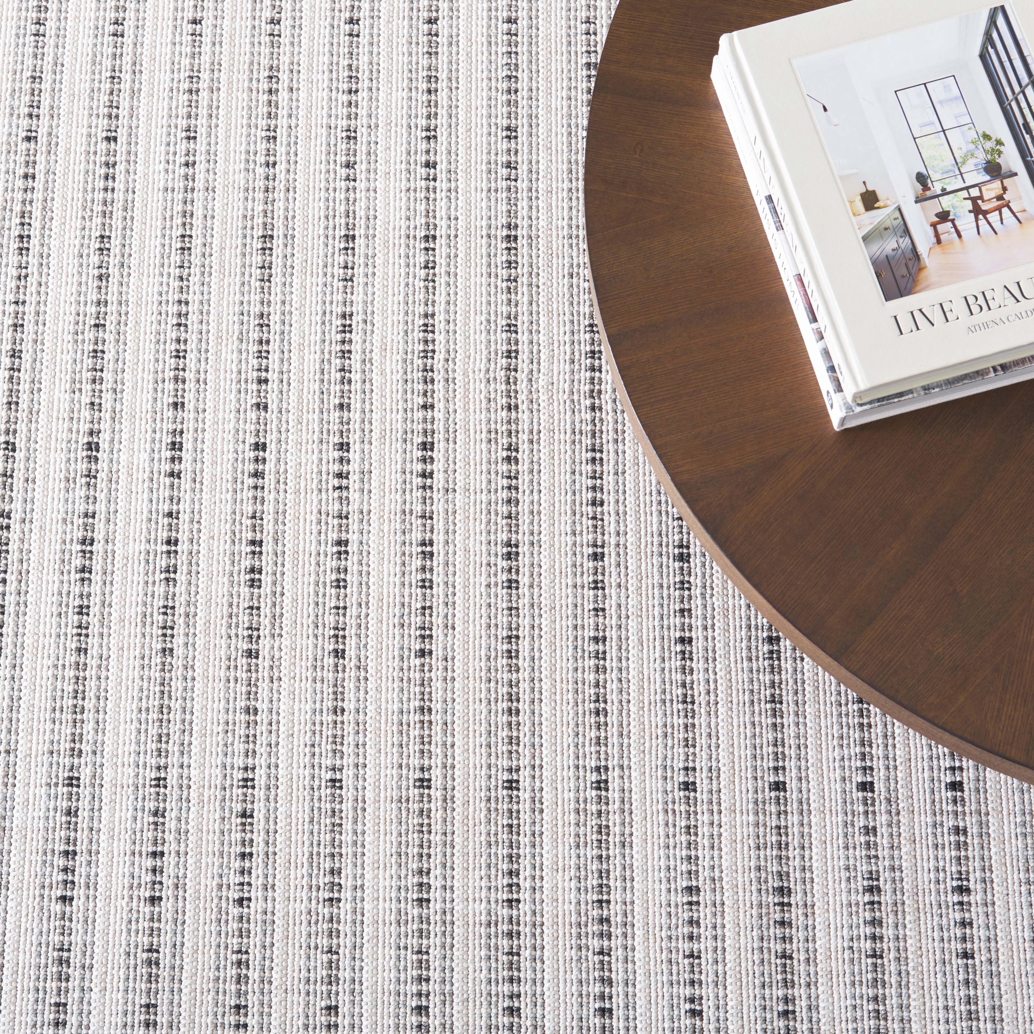 Safavieh Martha Stewart Collection Minija 5'3" x 7'6" Area Rug, Ivory/Charcoal, large