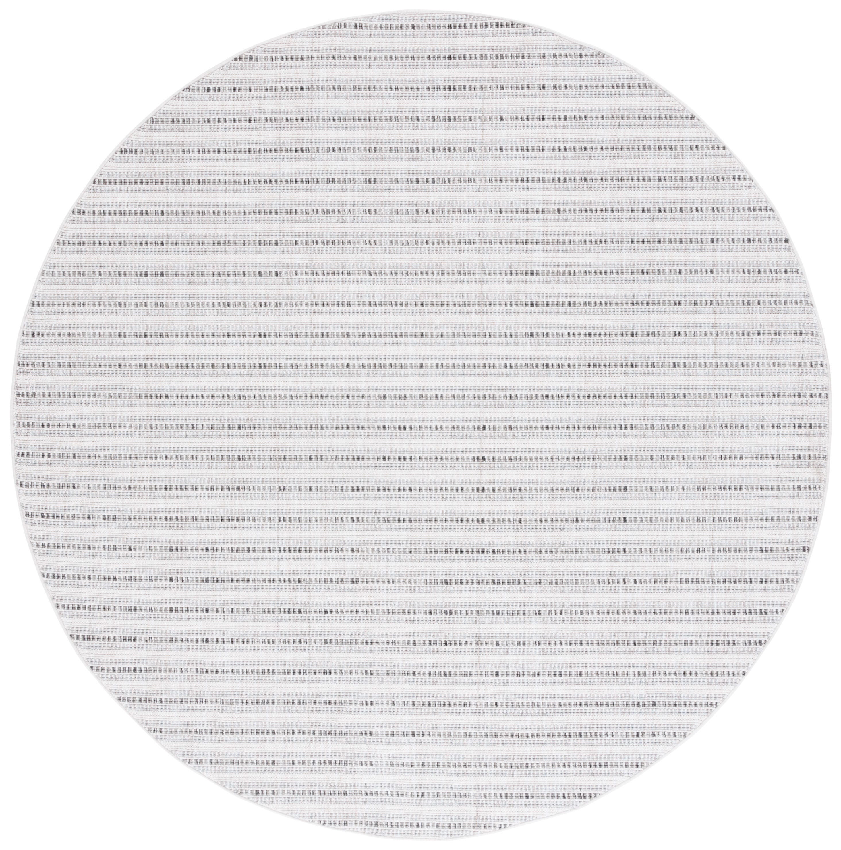 Safavieh Martha Stewart Collection Minija 6'7" x 6'7" Round Rug, Ivory/Charcoal, large