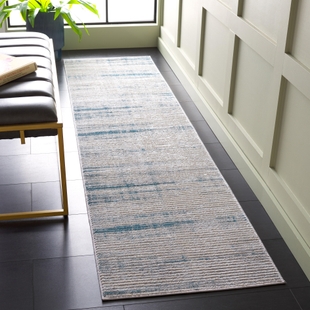 Safavieh Martha Stewart Collection Irfana 2'2" x 9' Runner Rug, Gray/Blue, rollover