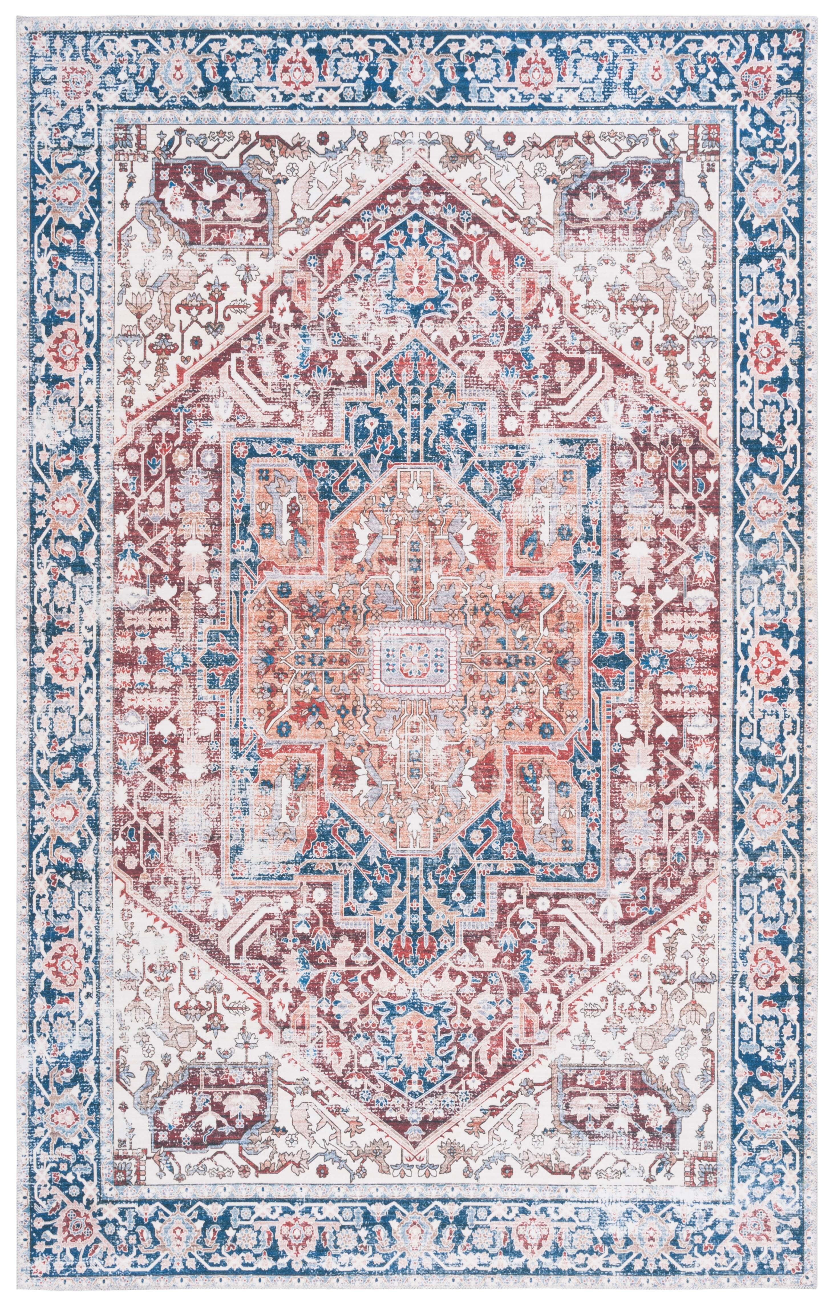 Safavieh Arizona 5' x 8' Area Rug, Red/Navy, large