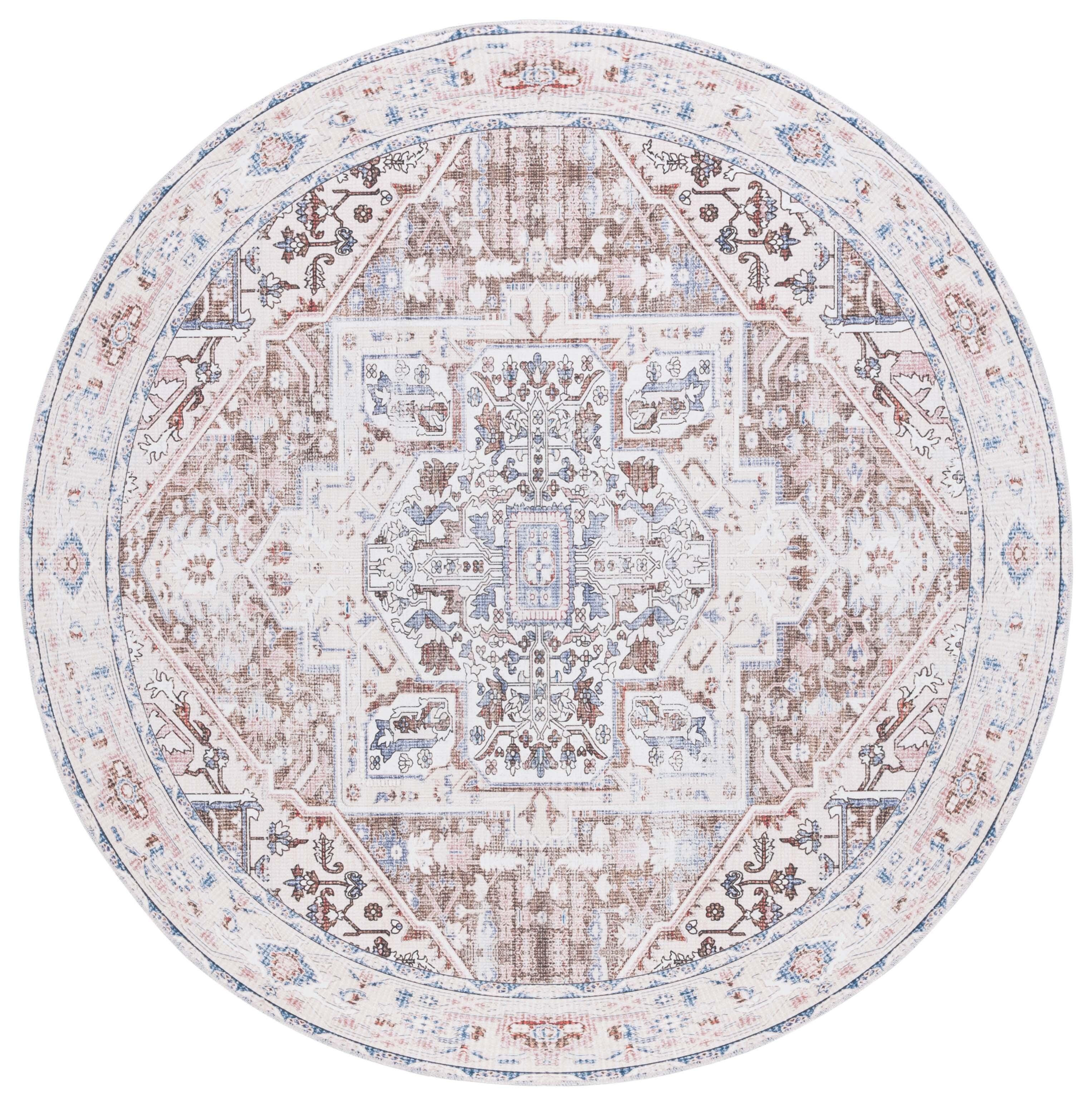 Safavieh Arizona 6' x 6' Round Area Rug, Taupe/Beige, large
