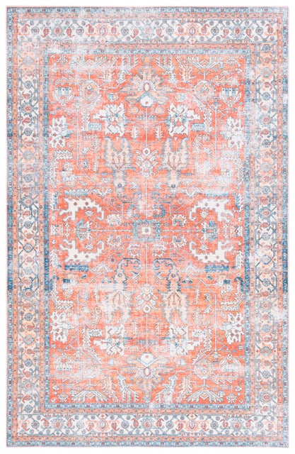 Safavieh Arizona 5' x 8' Area Rug, Rust/Aqua