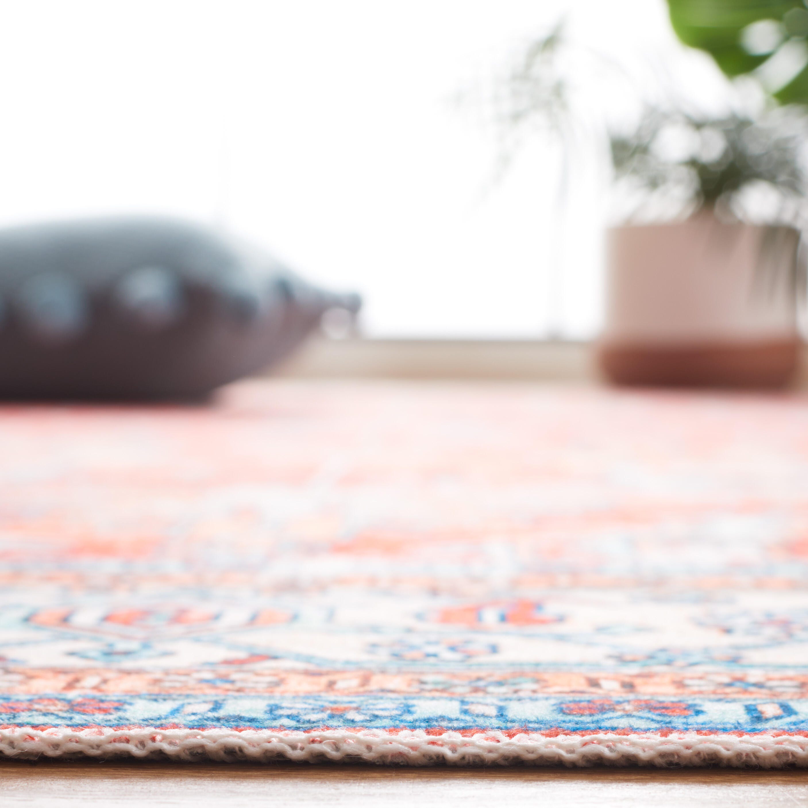 Safavieh Arizona 5' x 8' Area Rug, Rust/Aqua, large
