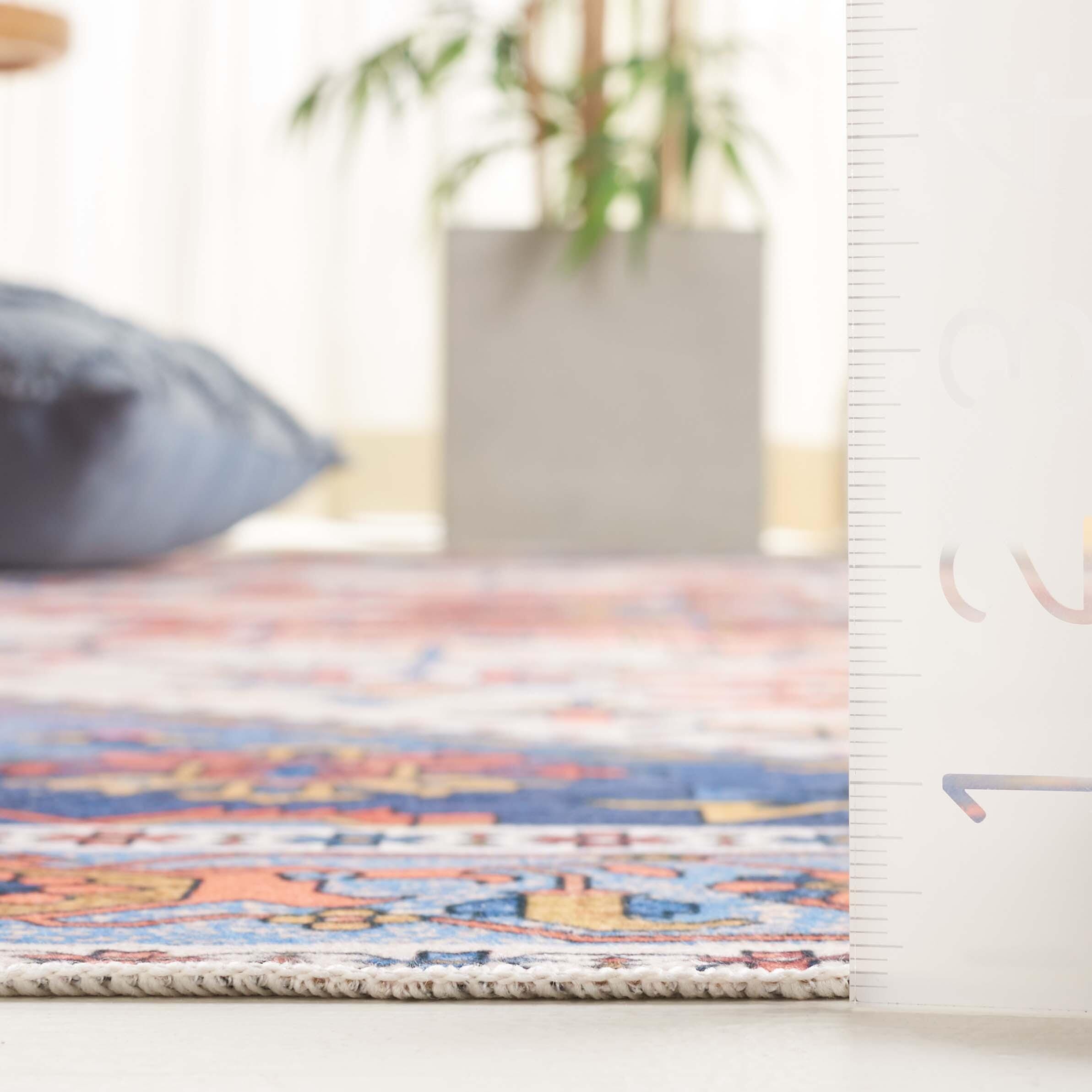 Safavieh Arizona 4' x 6' Area Rug, Rust/Navy, large