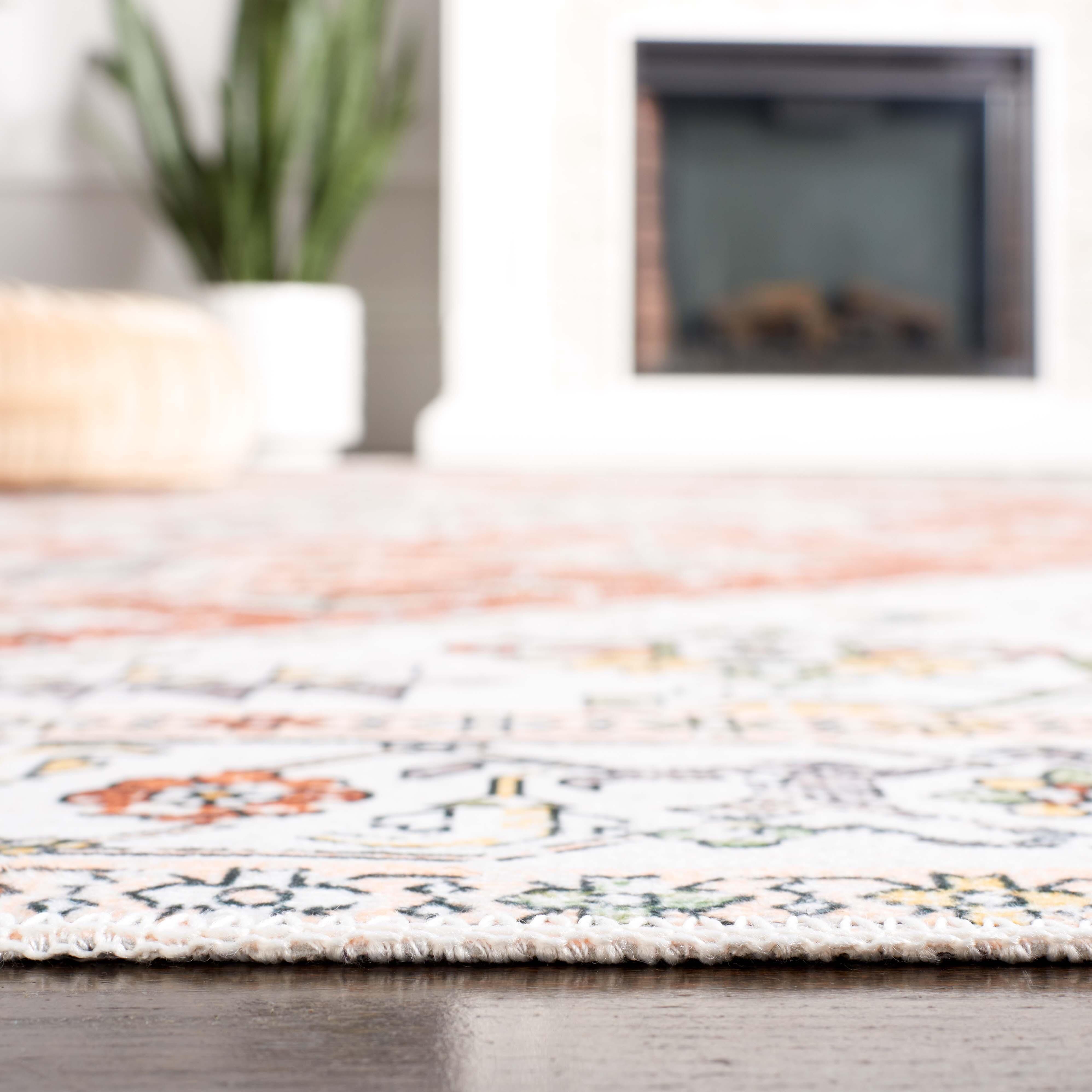 Safavieh Arizona 5' x 8' Area Rug, Ivory/Rust, large