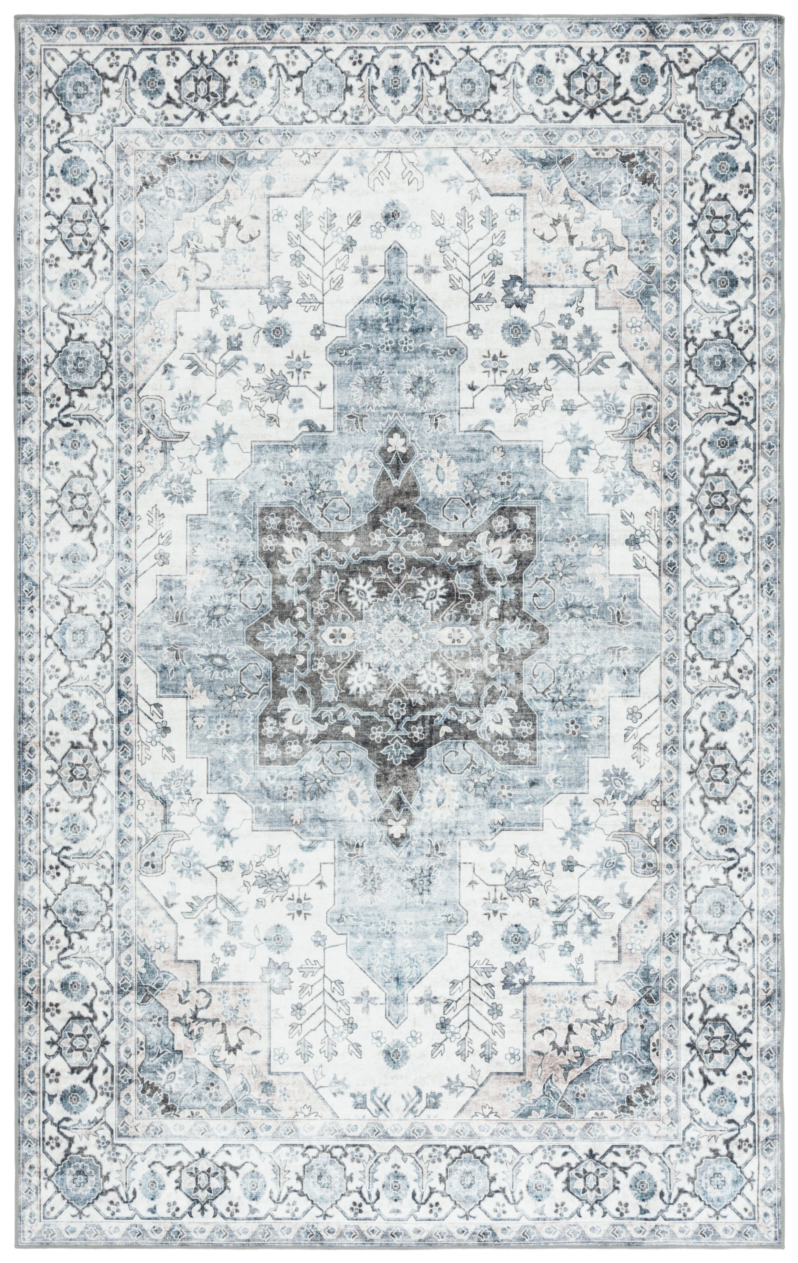Safavieh Arizona 2' 3" x 4' Area Rug, Ivory/Blue, large