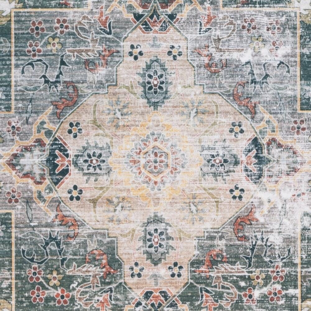Safavieh Arizona 2' 6" x 8' Runner Rug, Green/Light Brown, large