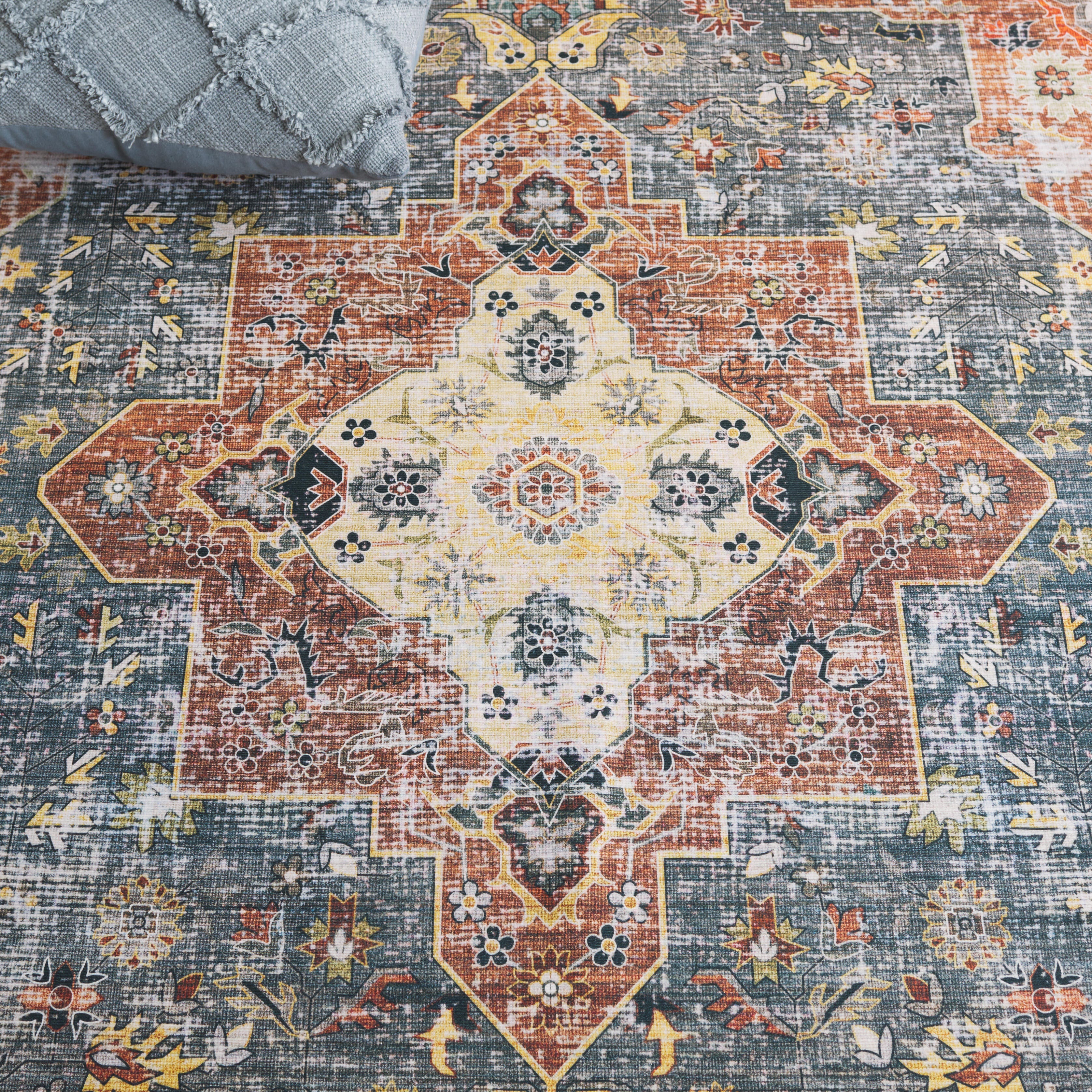 Safavieh Arizona 8' x 10' Area Rug, Rust/Blue Green, large
