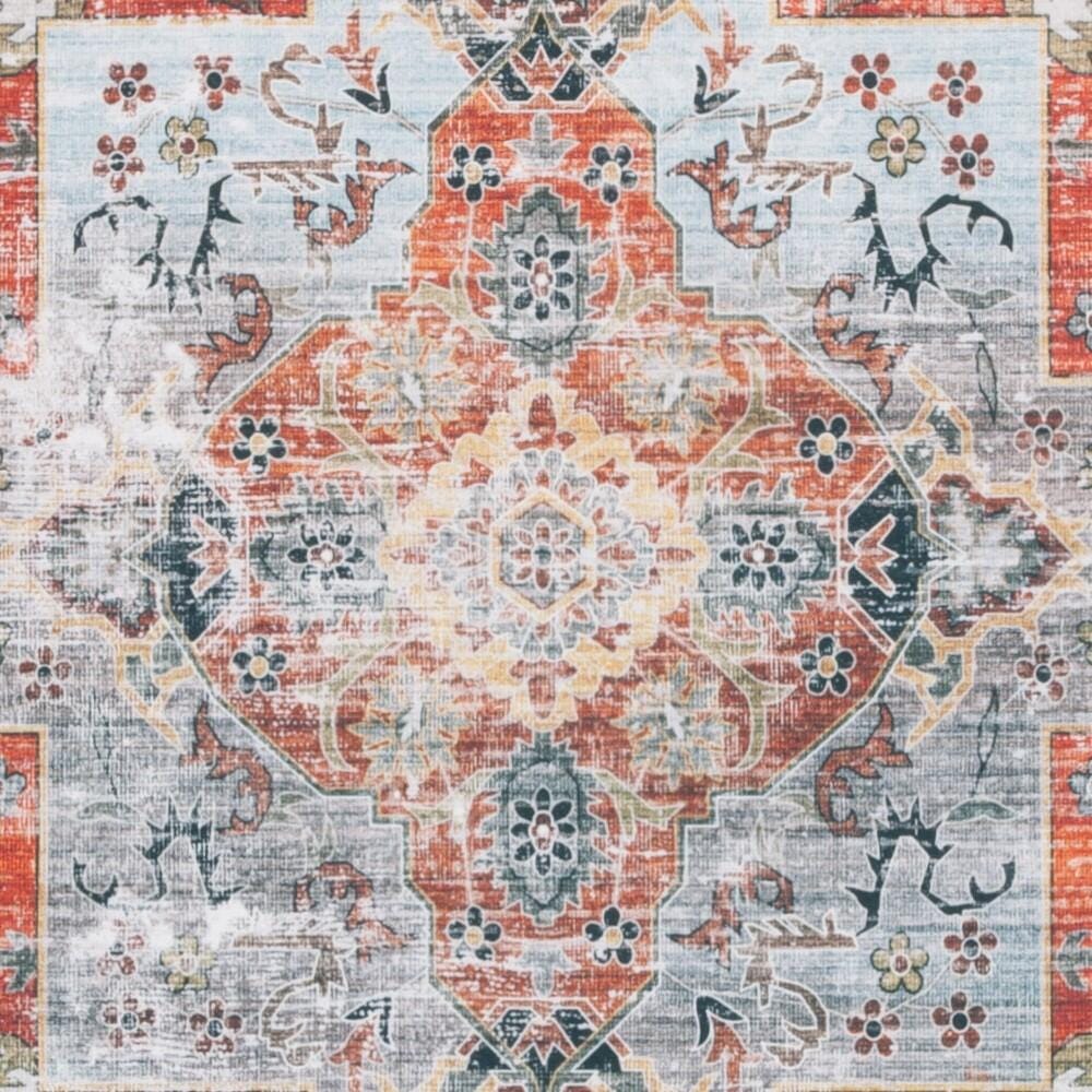 Safavieh Arizona 9' x 12' Area Rug, Rust/Aqua, large
