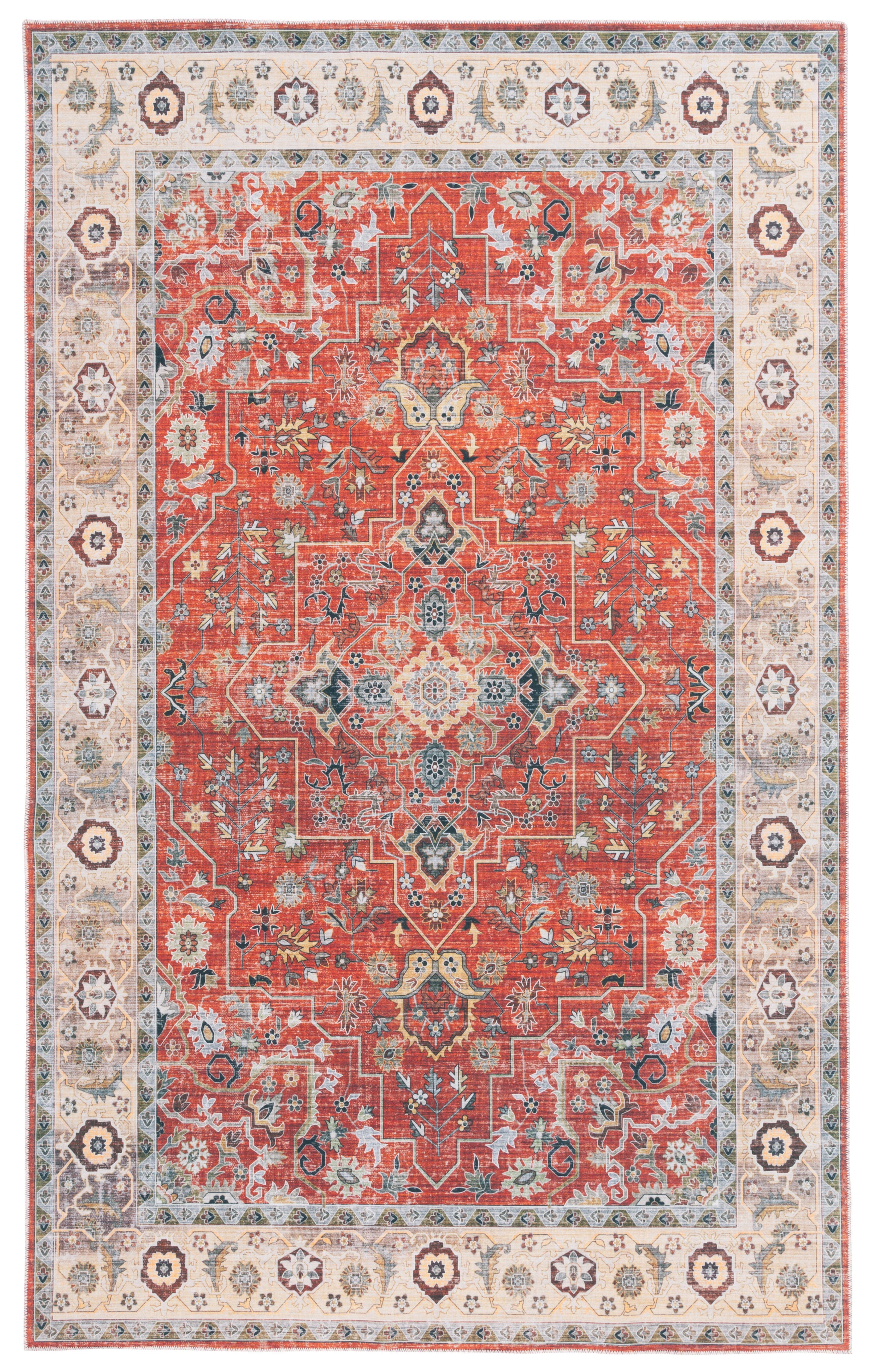 Safavieh Arizona 6' x 9' Area Rug, Rust/Beige, large