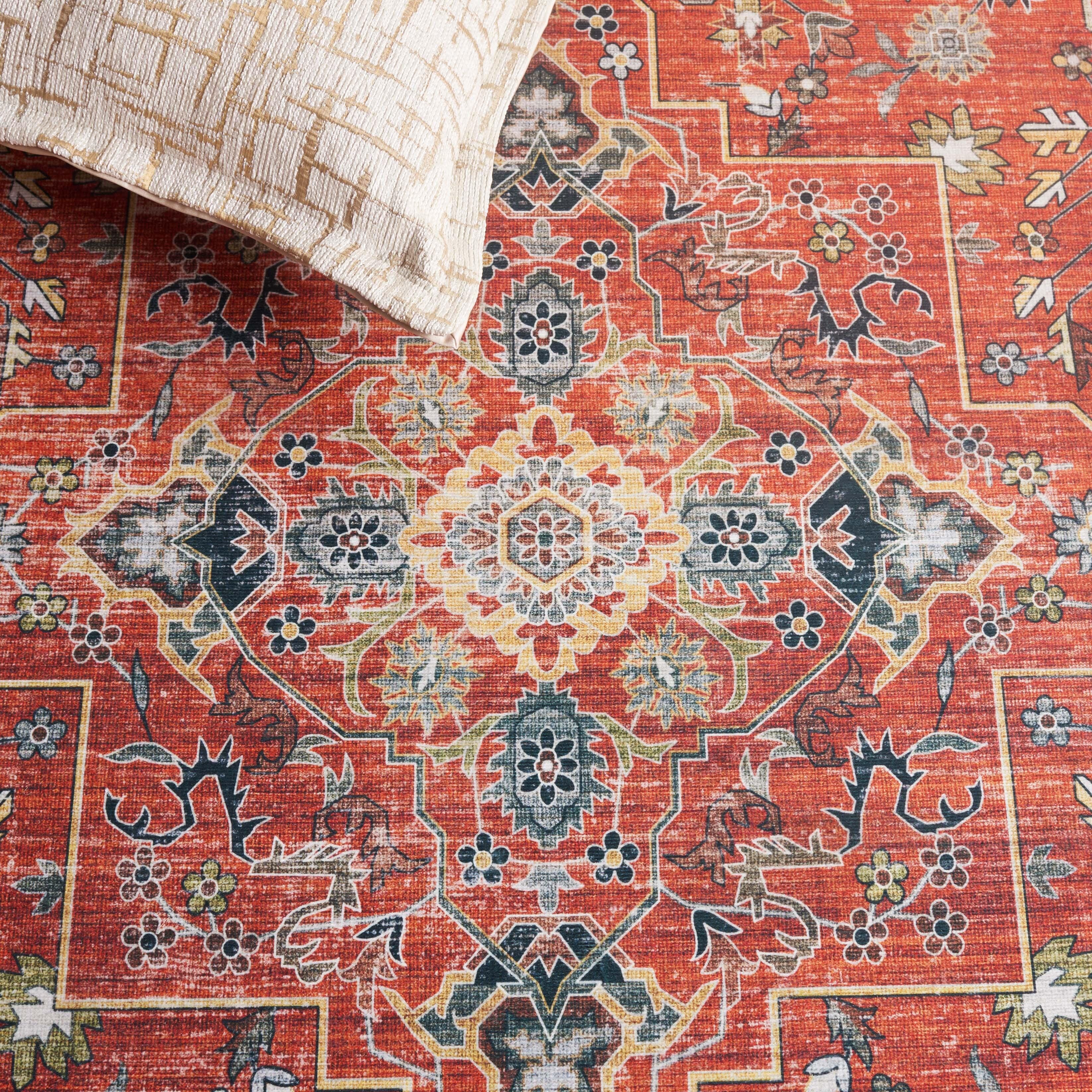 Safavieh Arizona 6' x 9' Area Rug, Rust/Beige, large