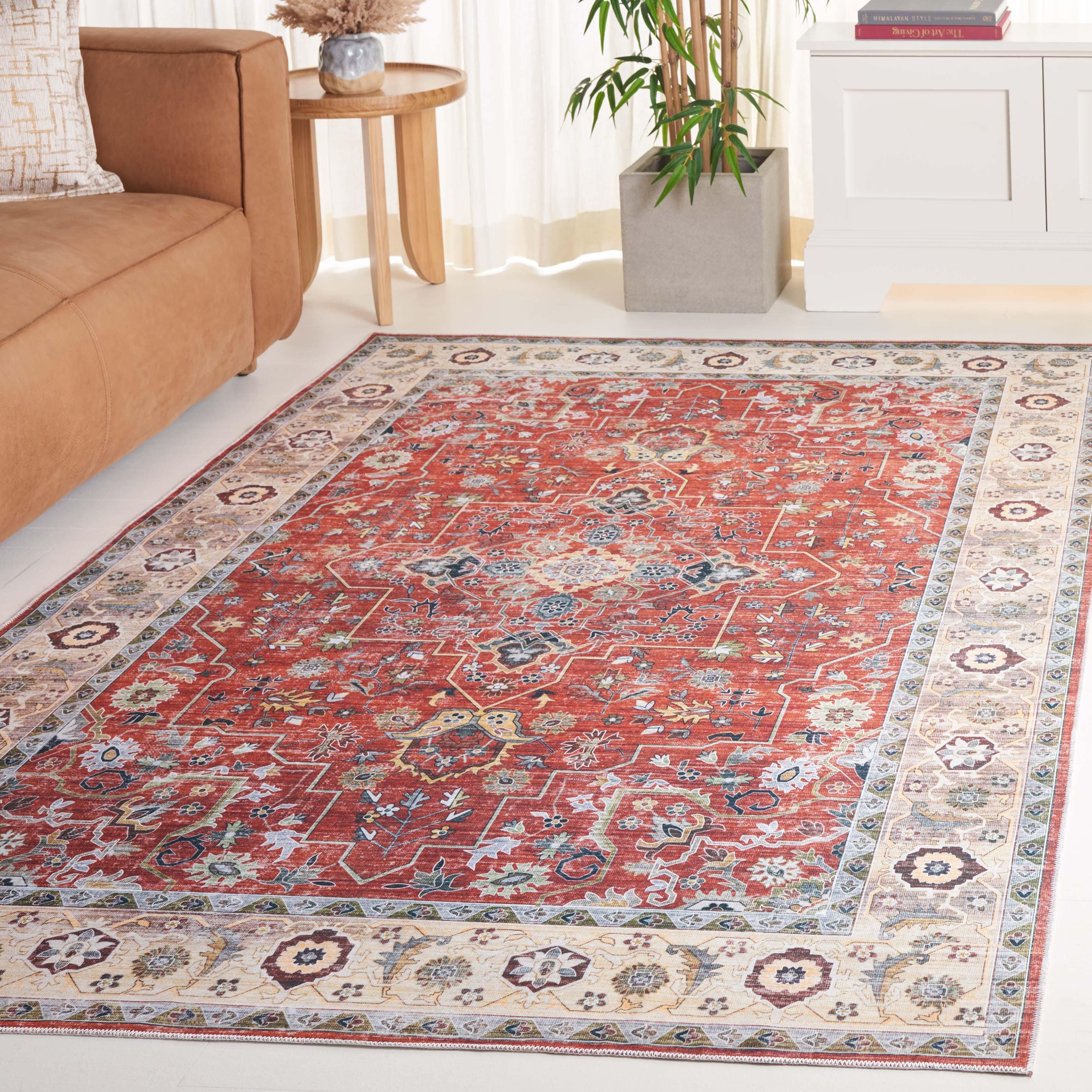 Safavieh Arizona 8' x 10' Area Rug, Rust/Beige