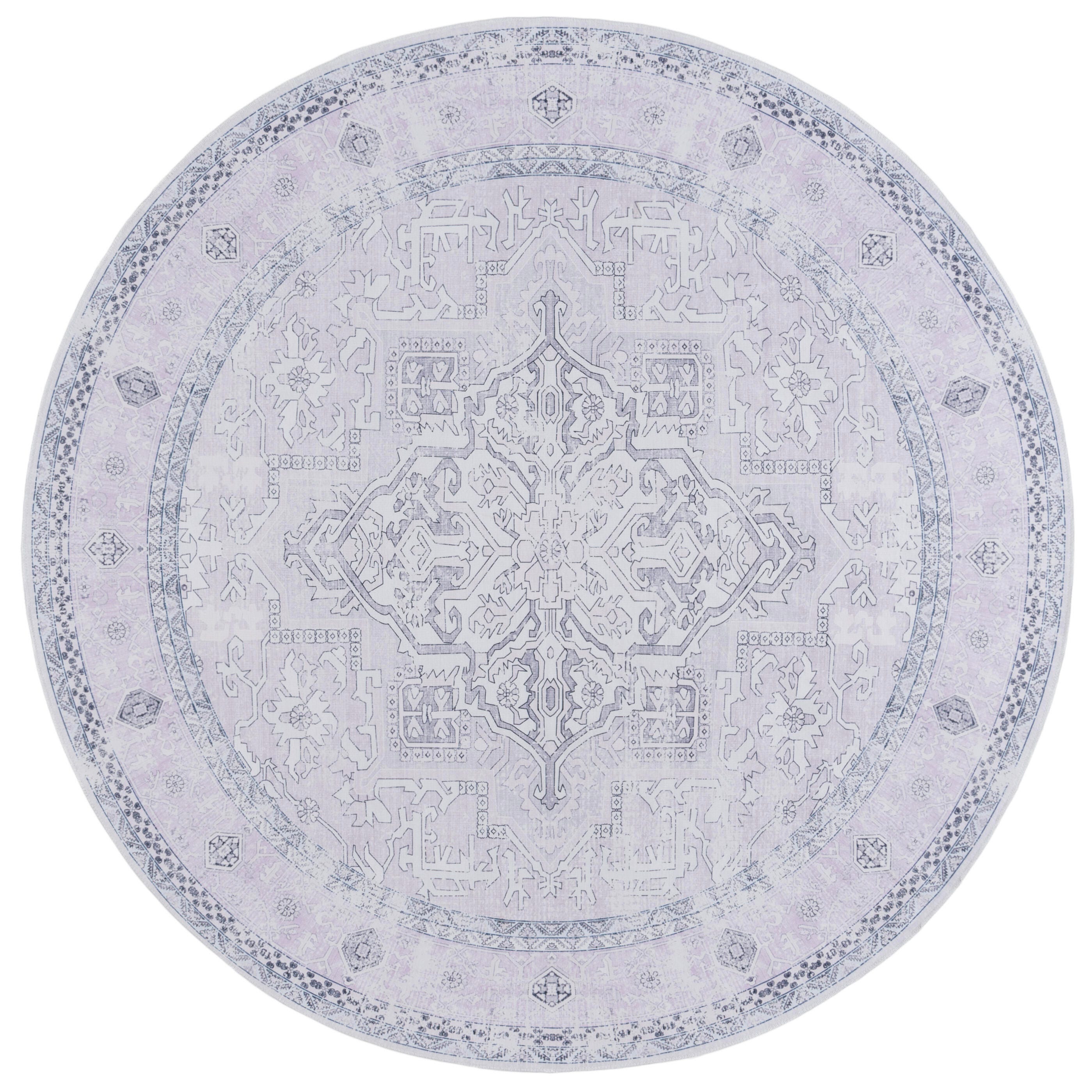 Safavieh Arizona 6' x 6' Round Area Rug, Pink/Beige, large