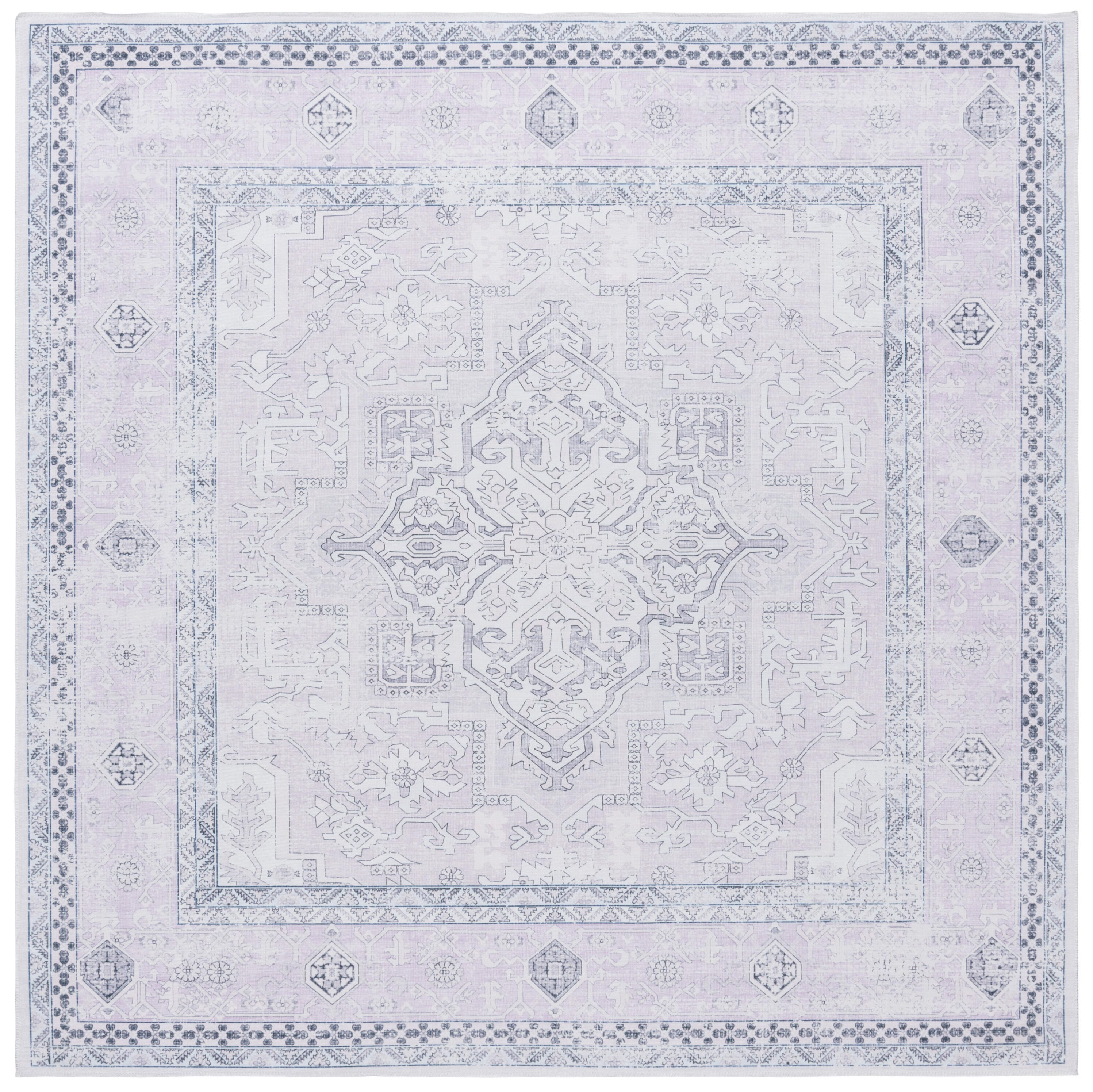 Safavieh Arizona 6' x 6' Square Area Rug, Pink/Beige, large
