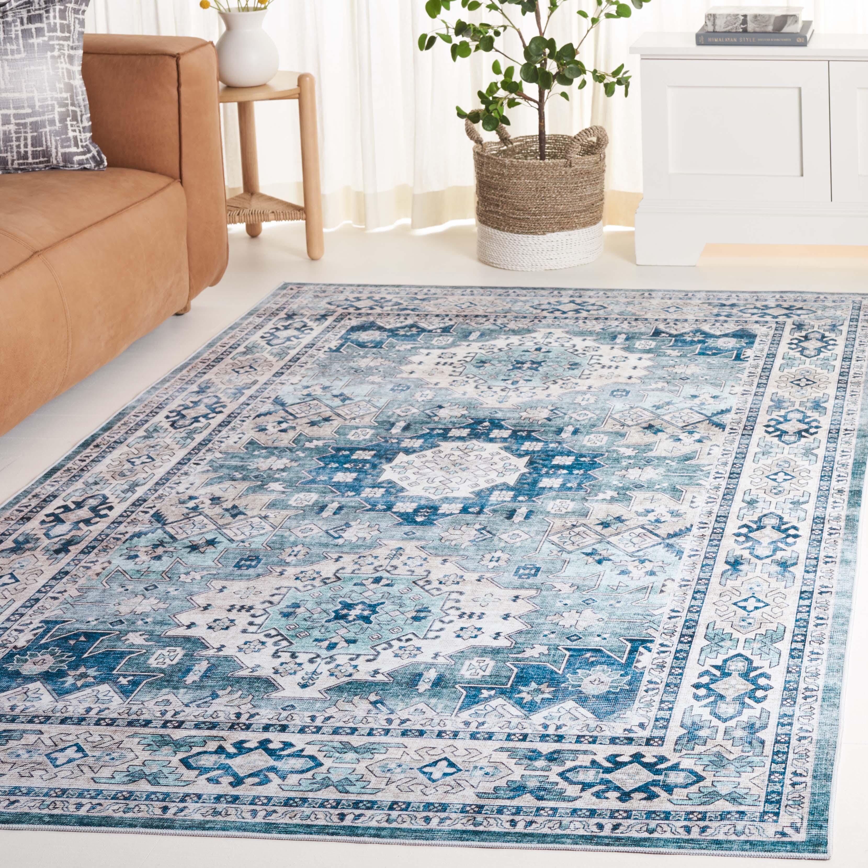 Safavieh Arizona 5' x 8' Area Rug, Sage/Aqua