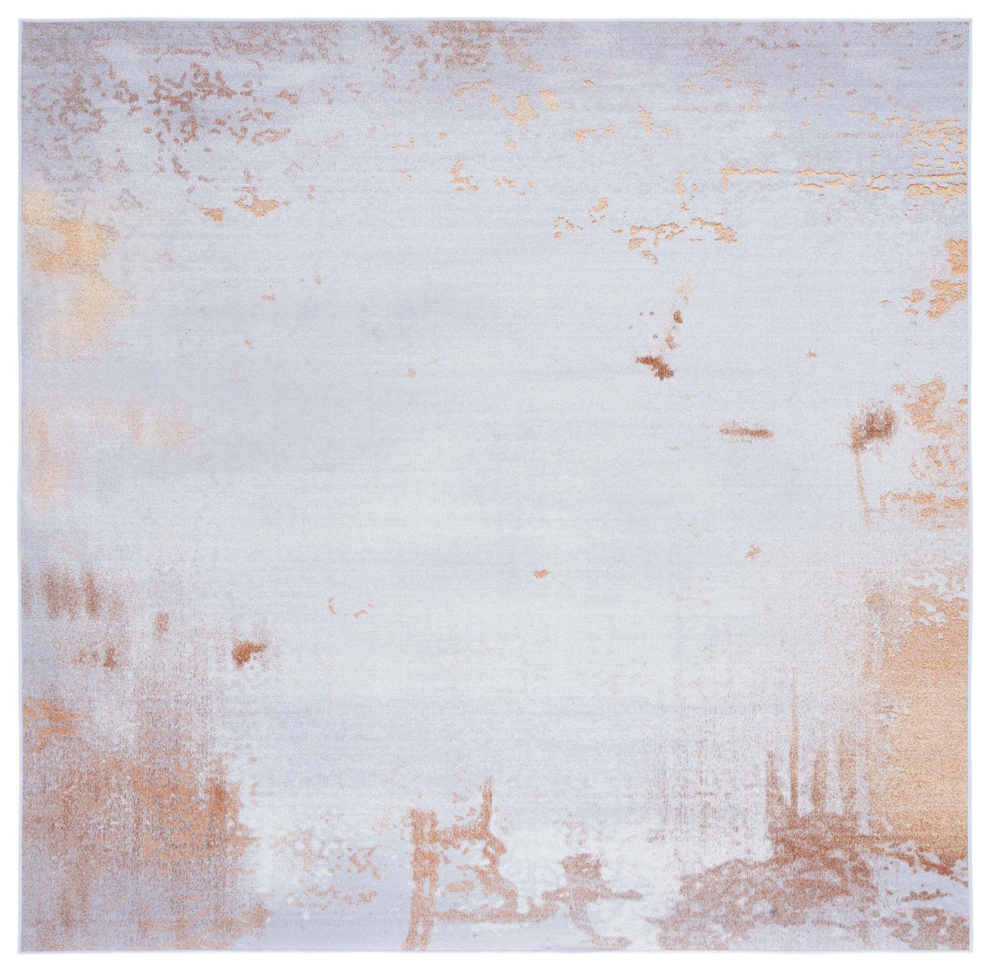 Safavieh Tacoma 6' x 6' Square Area Rug, Gray/Rust, large
