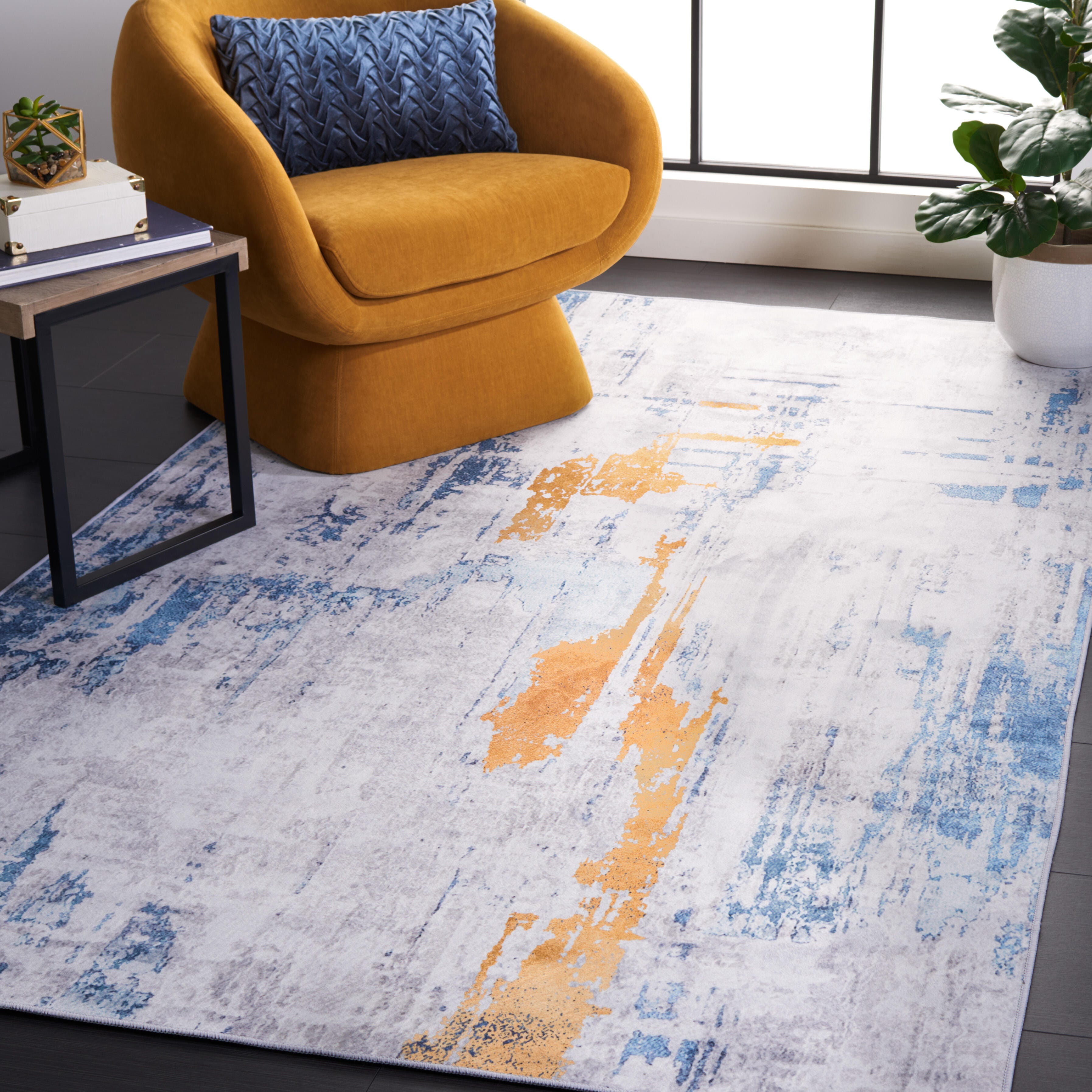 Safavieh Tacoma 6' x 9' Area Rug, Gray/Blue, rollover