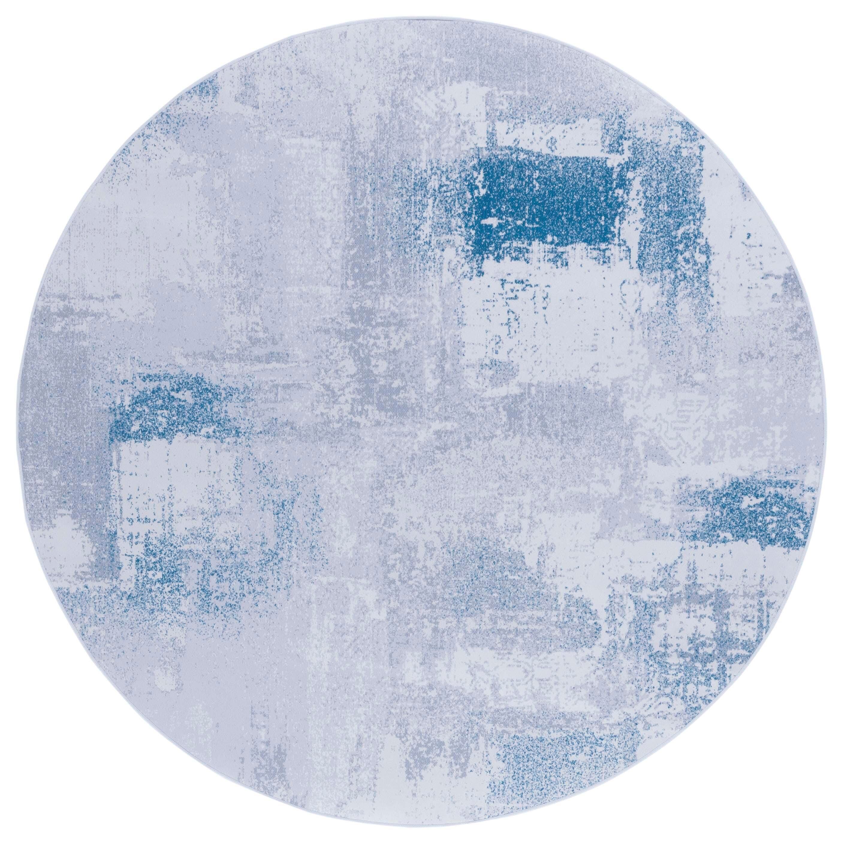 Safavieh Tacoma 6' x 6' Round Area Rug, Gray/Blue, large