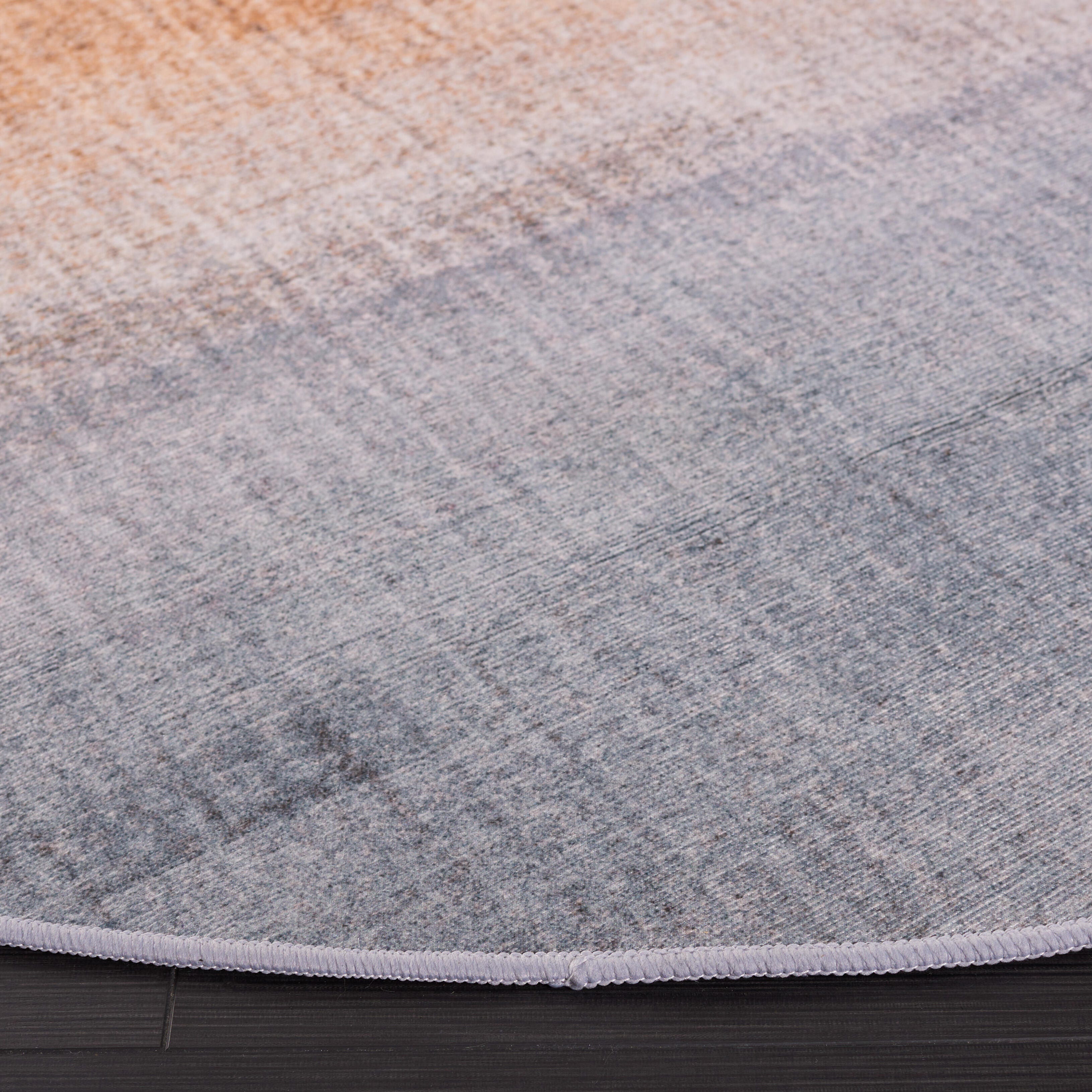Safavieh Tacoma 8' x 8' Round Area Rug, Gray/Rust, large