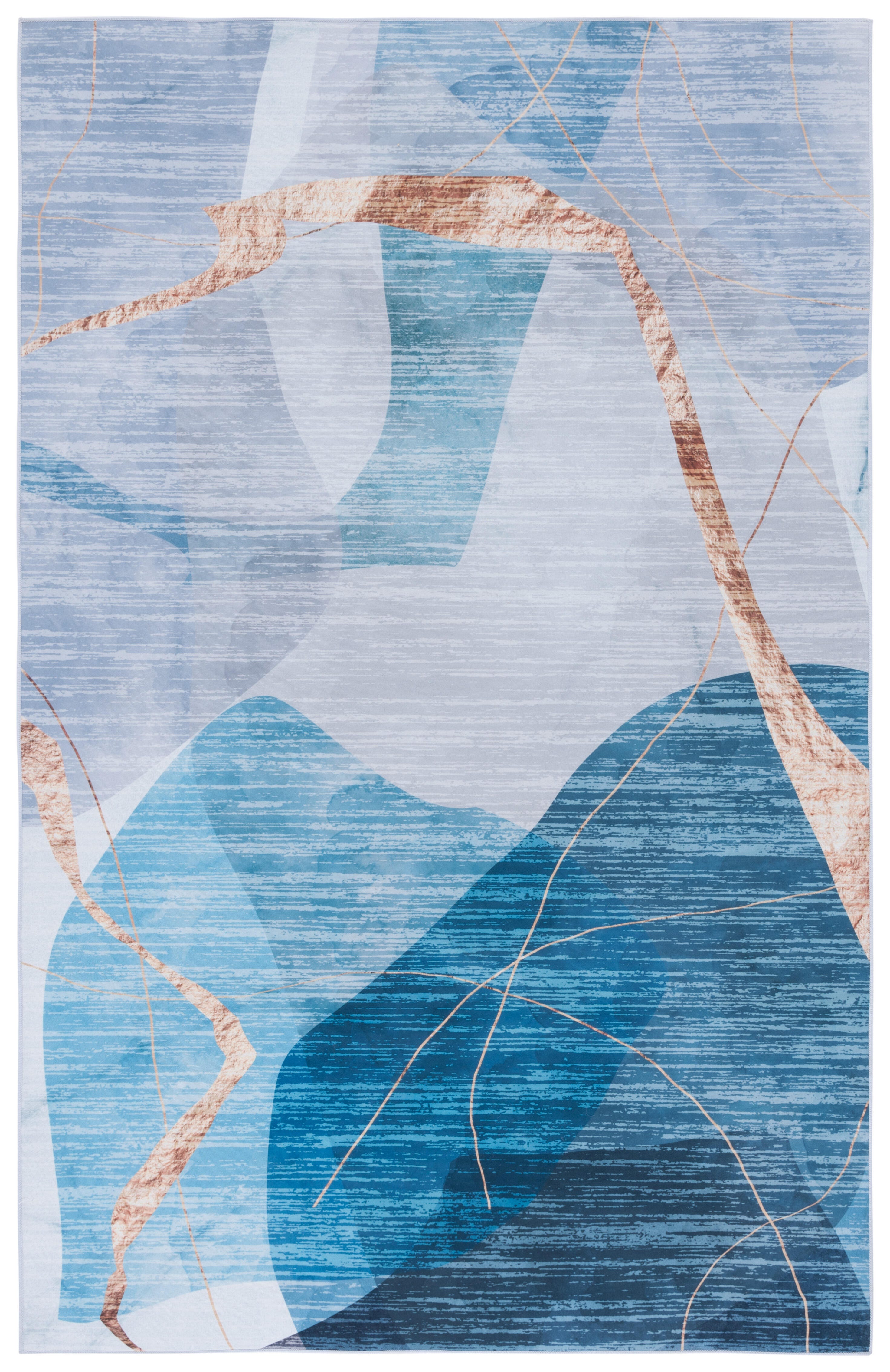 Safavieh Tacoma 5' x 8' Area Rug, Blue/Gold, large