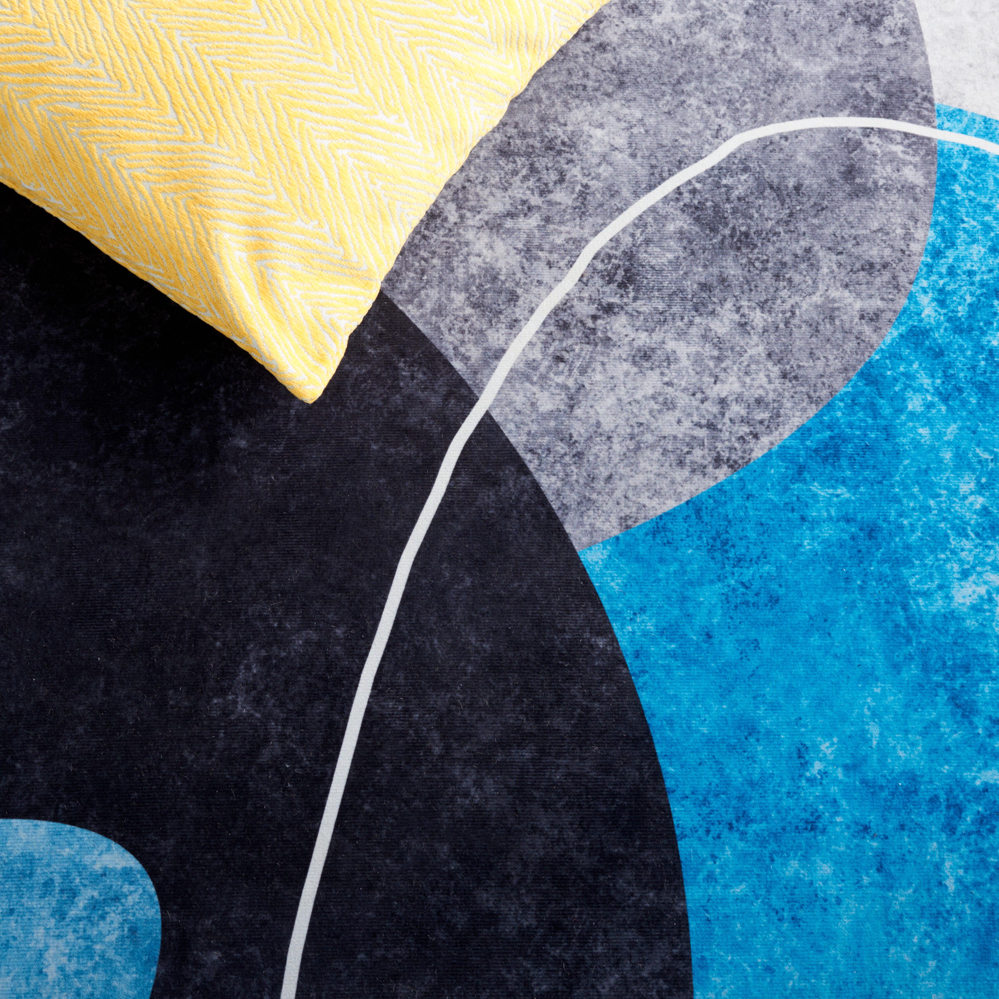 Safavieh Tacoma 3' x 5' Area Rug, Dark Gray/Turquoise, large