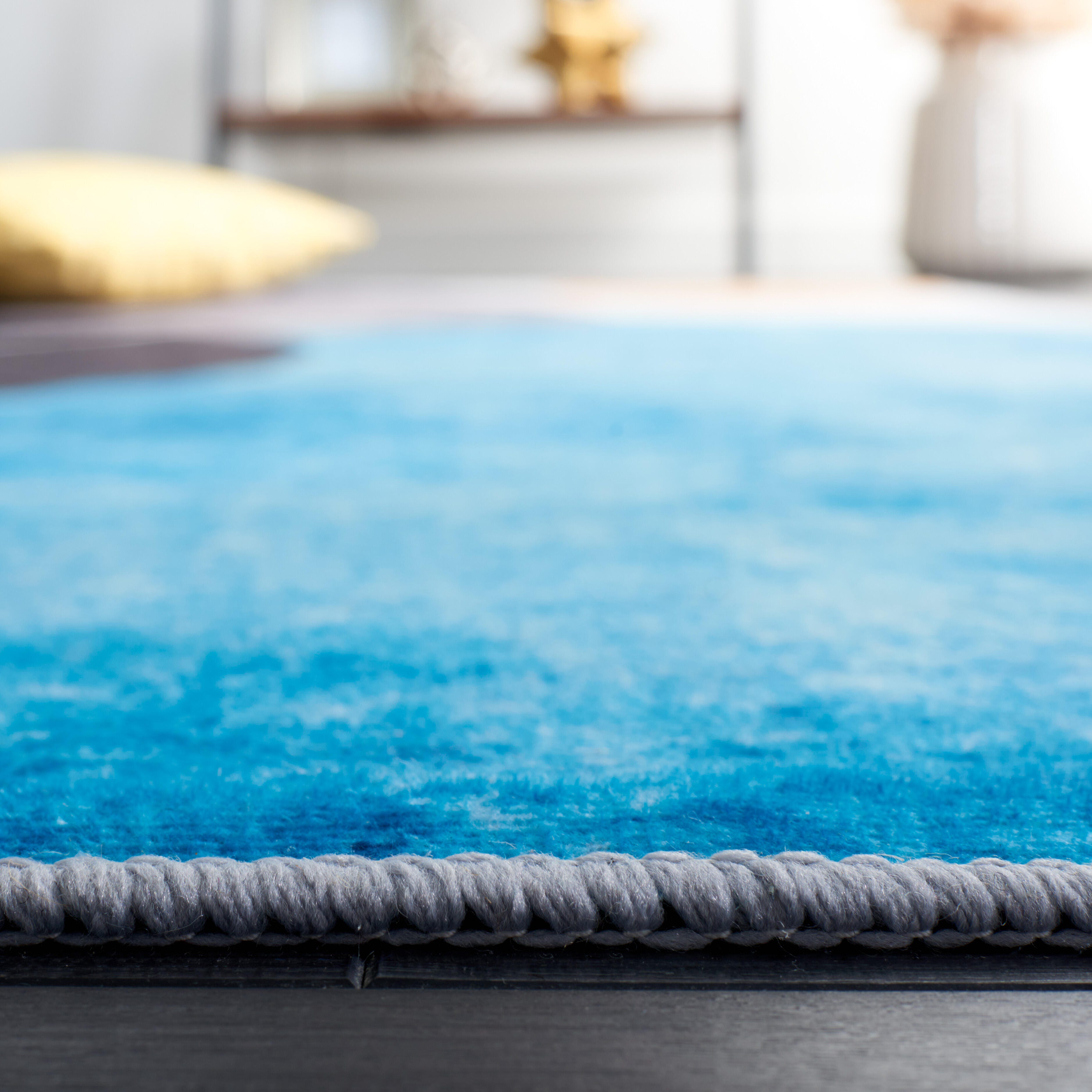 Safavieh Tacoma 2' 6" x 6' Runner Rug, Dark Gray/Turquoise, large