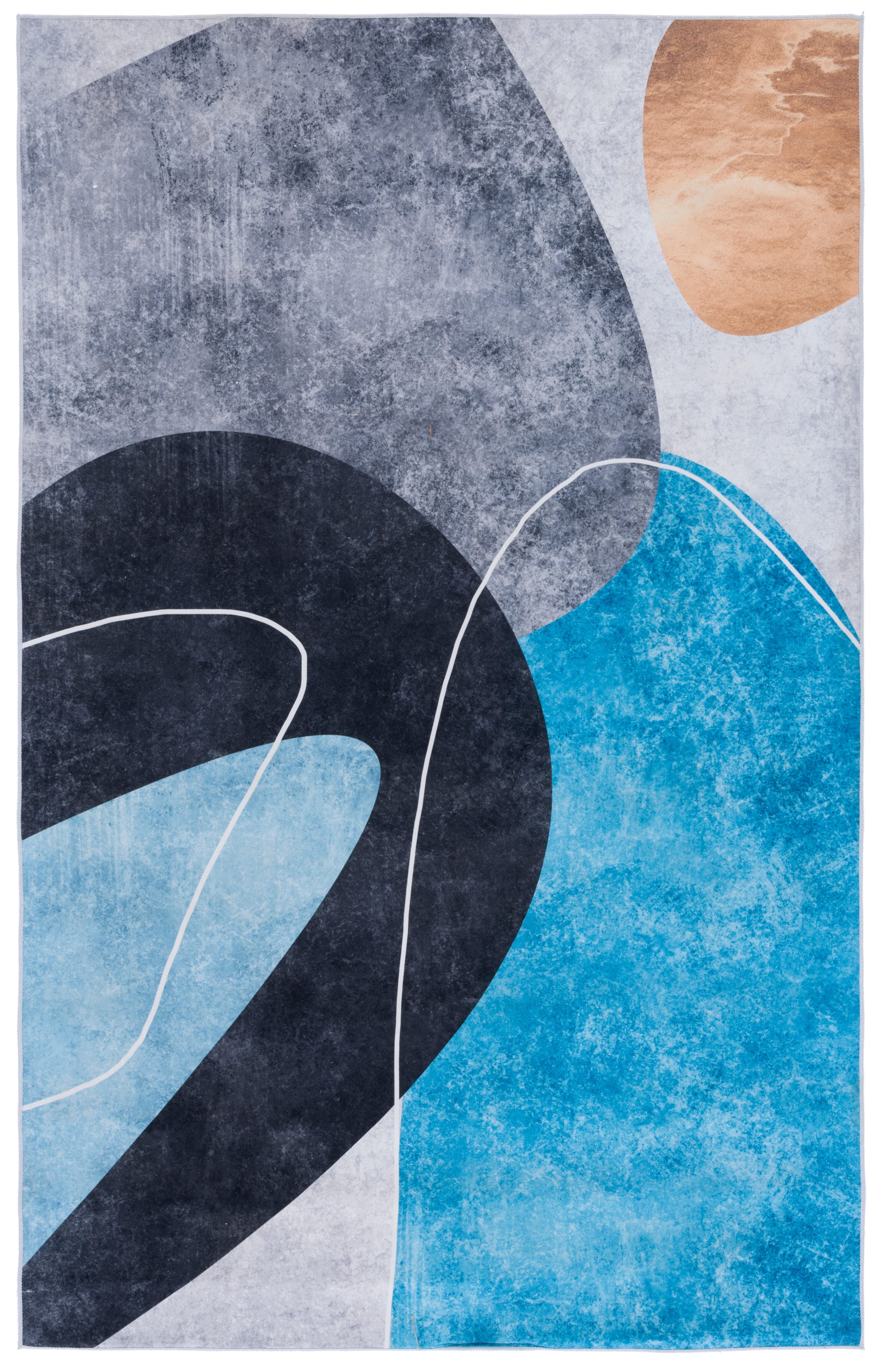 Safavieh Tacoma 6' x 9' Area Rug, Dark Gray/Turquoise, large