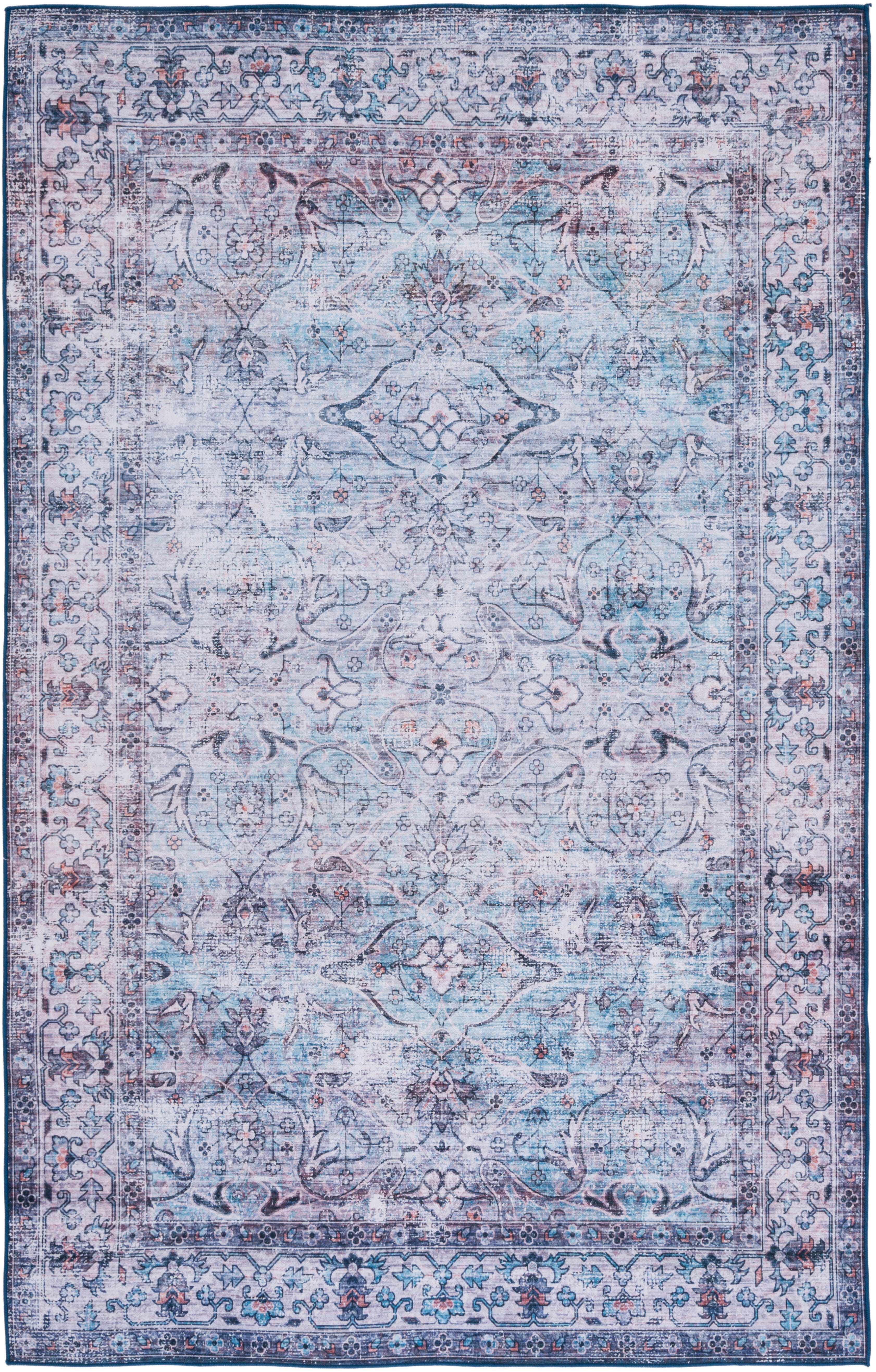 Safavieh Tucson 6' x 9' Area Rug, Aqua/Pink, large