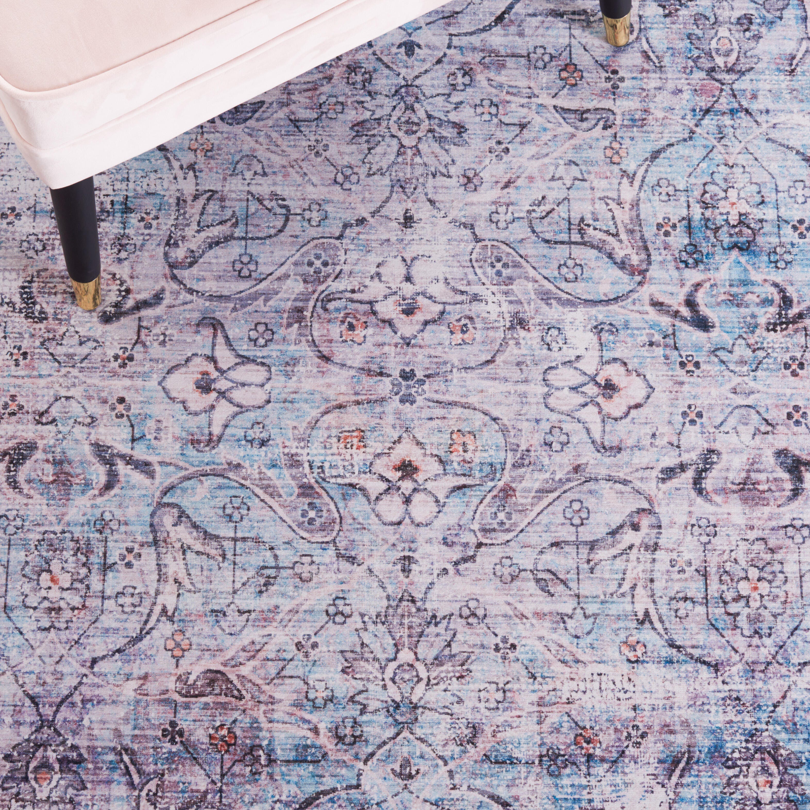 Safavieh Tucson 6' x 9' Area Rug, Aqua/Pink, large