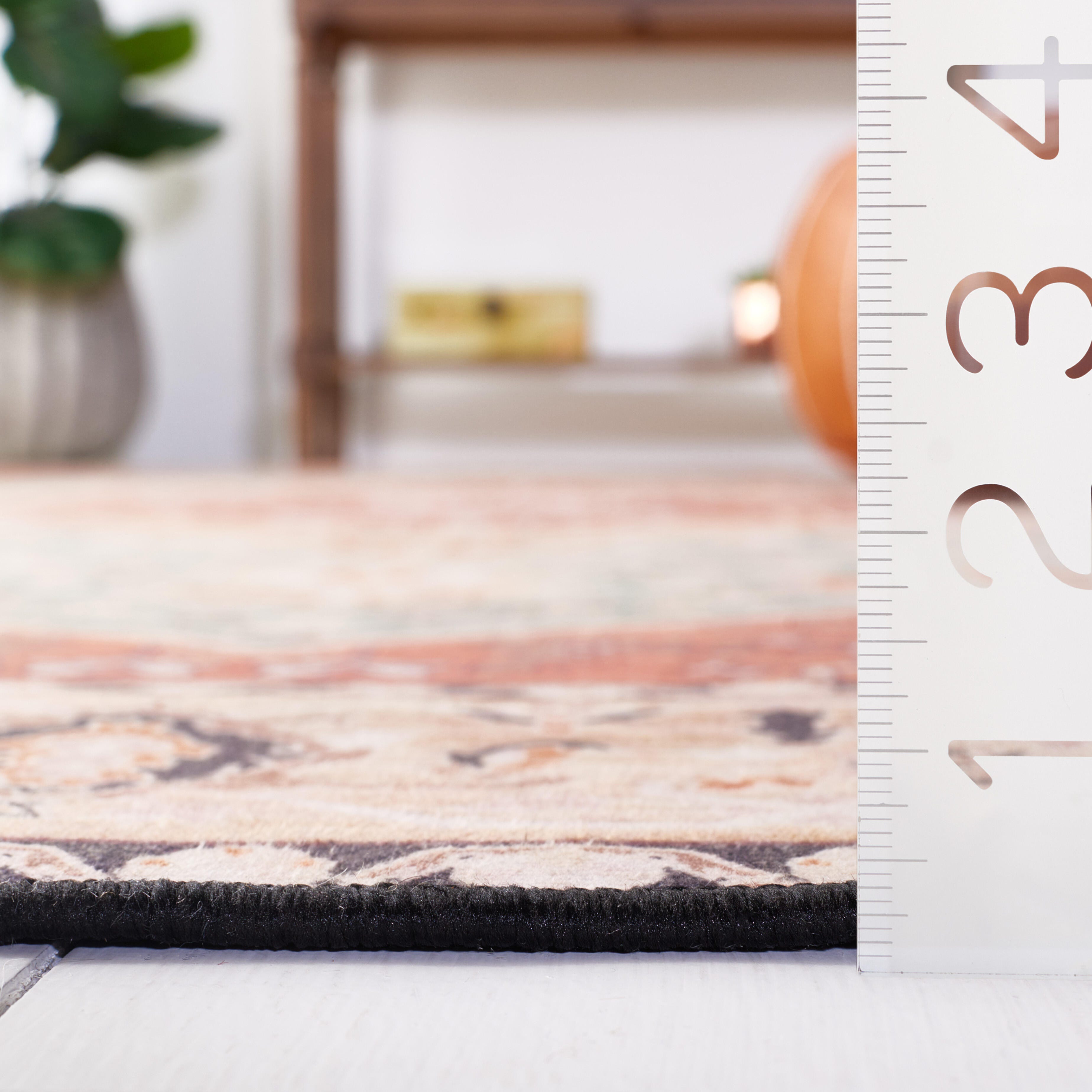 Safavieh Tucson 6' x 6' Square Area Rug, Aqua/Rust, large