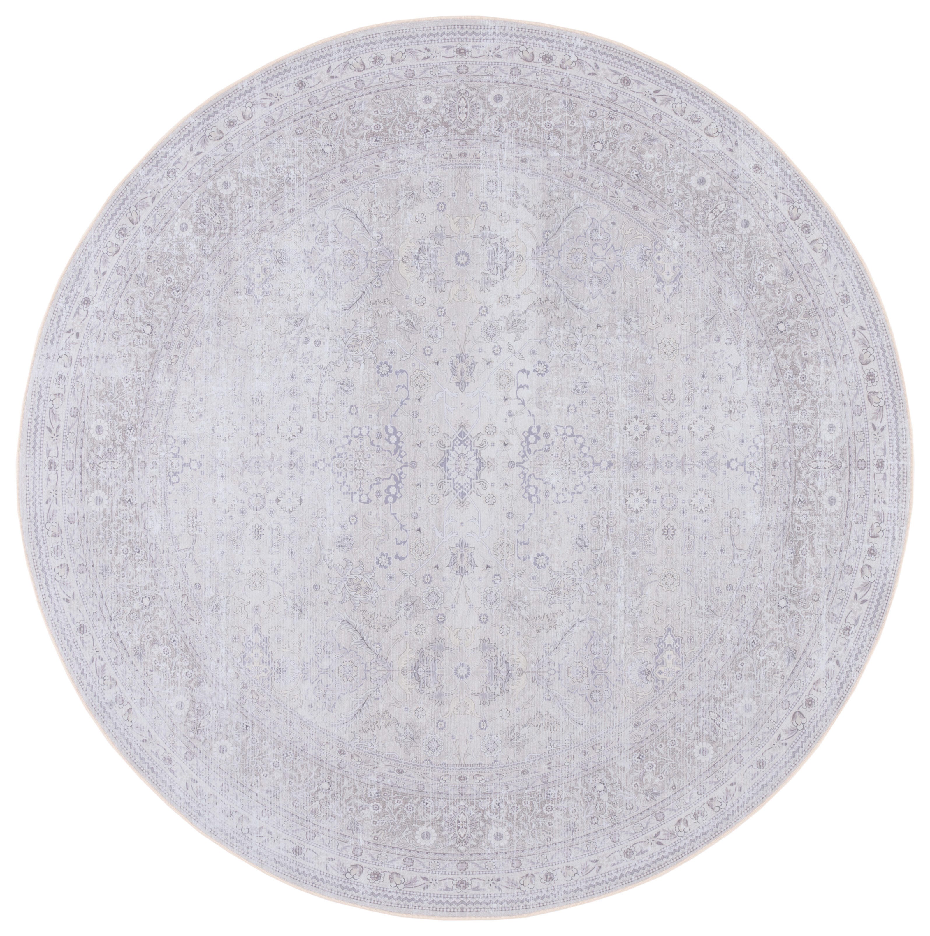 Safavieh Tucson 6' x 6' Round Area Rug, Beige/Beige, large