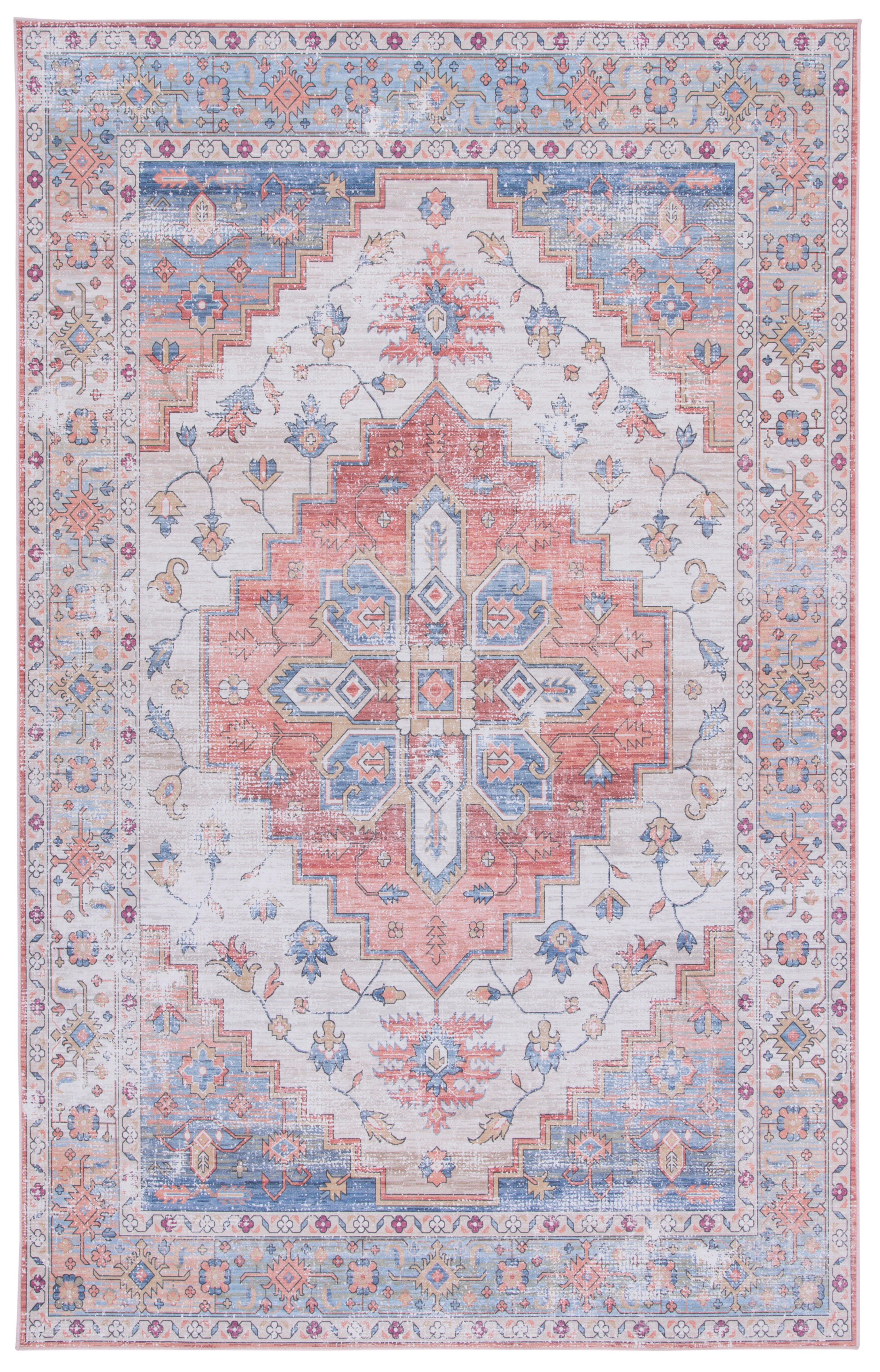 Safavieh Tucson 2' 6" x 4' Area Rug, Beige/Blue, large