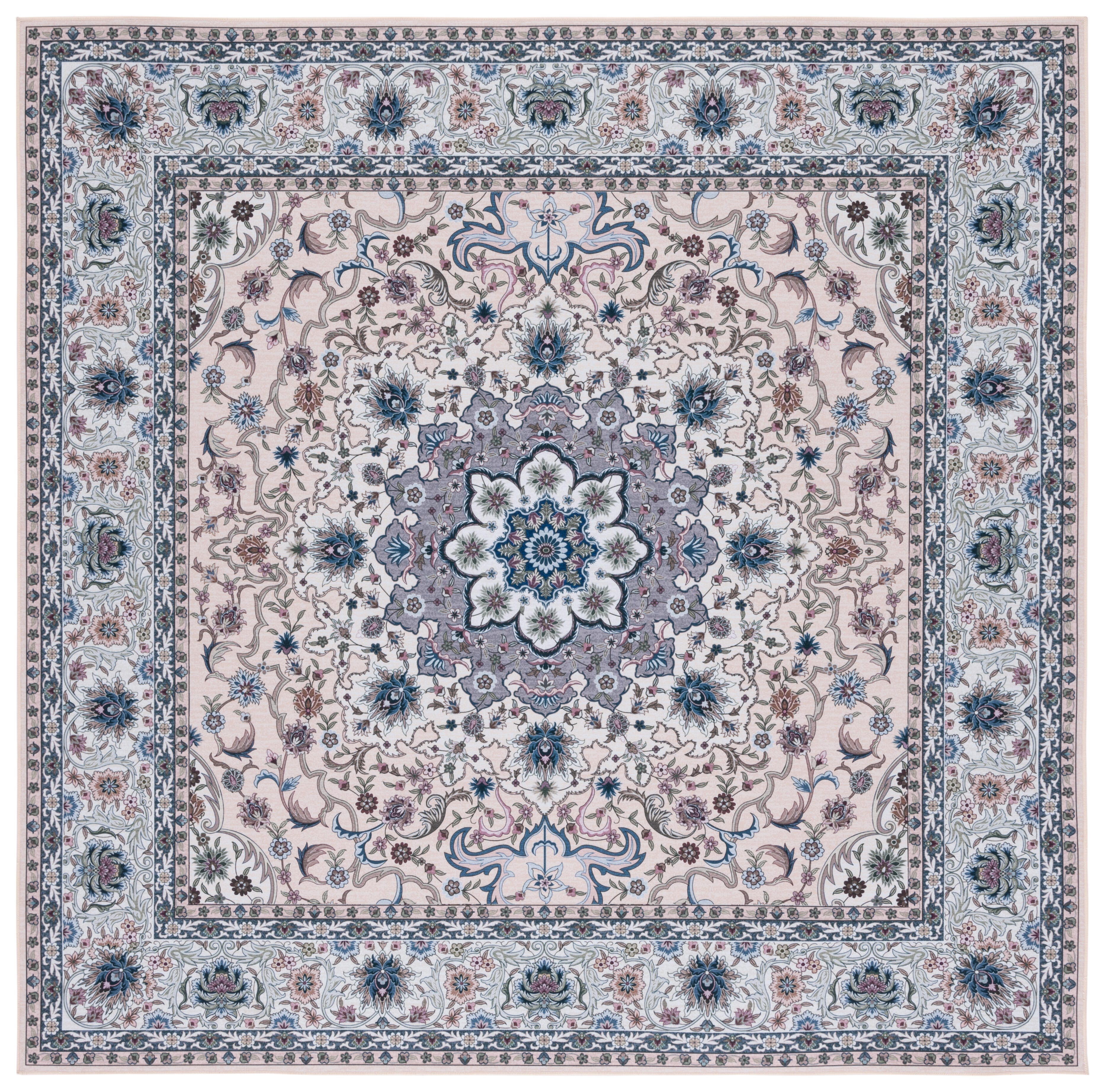 Safavieh Tucson 4' x 4' Square Area Rug, Beige/Green, large