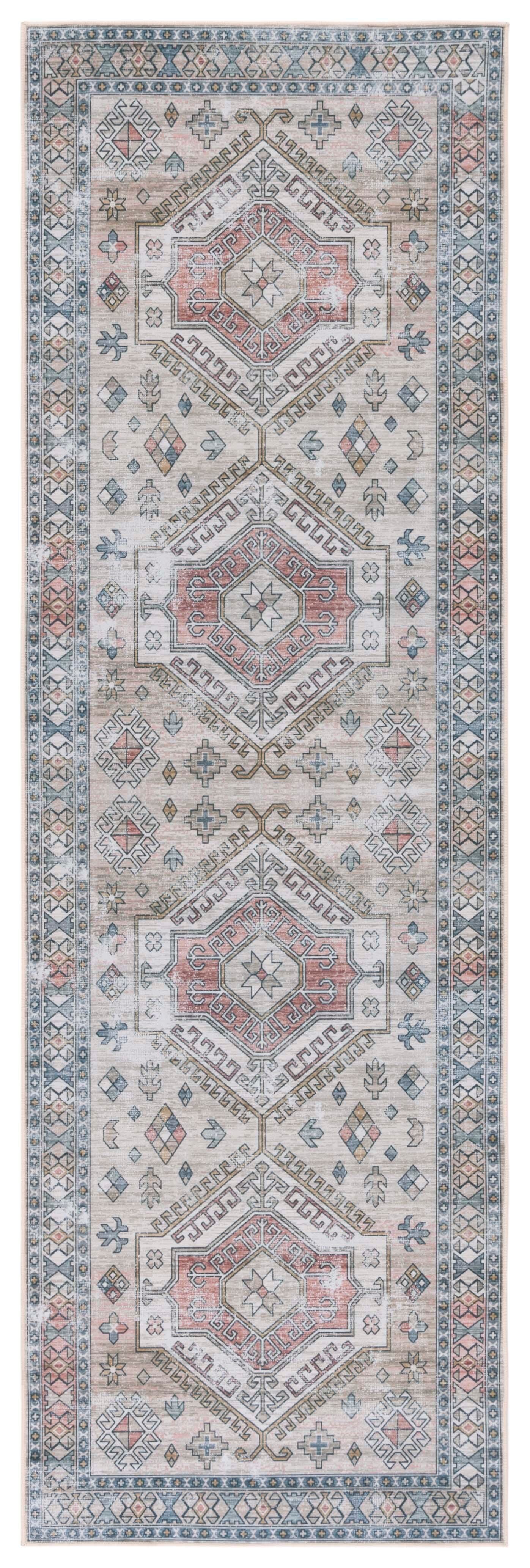 Safavieh Tucson 2' 6" x 8' Runner Rug, Beige/Green, large