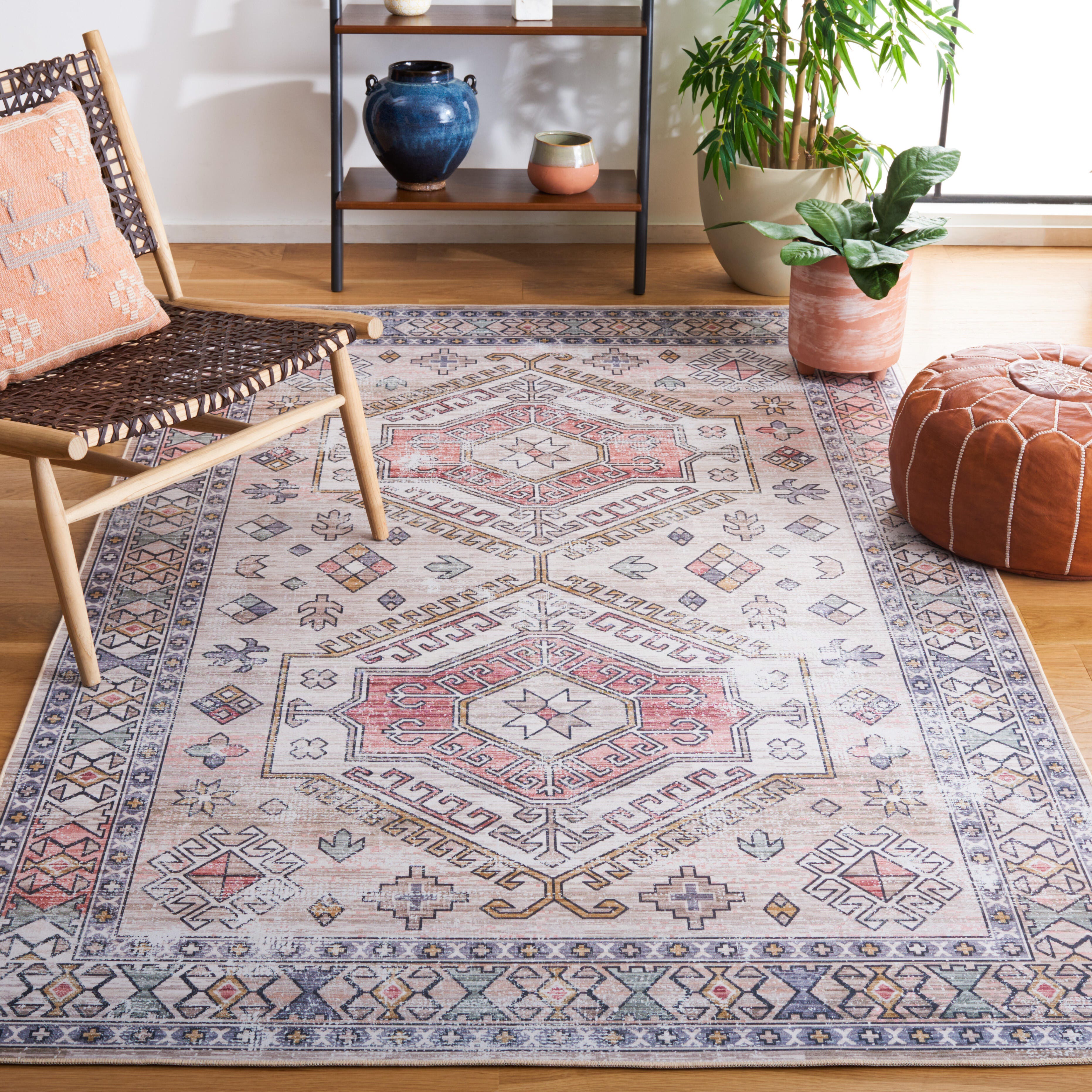 Safavieh Tucson 3' x 5' Area Rug, Beige/Green, rollover