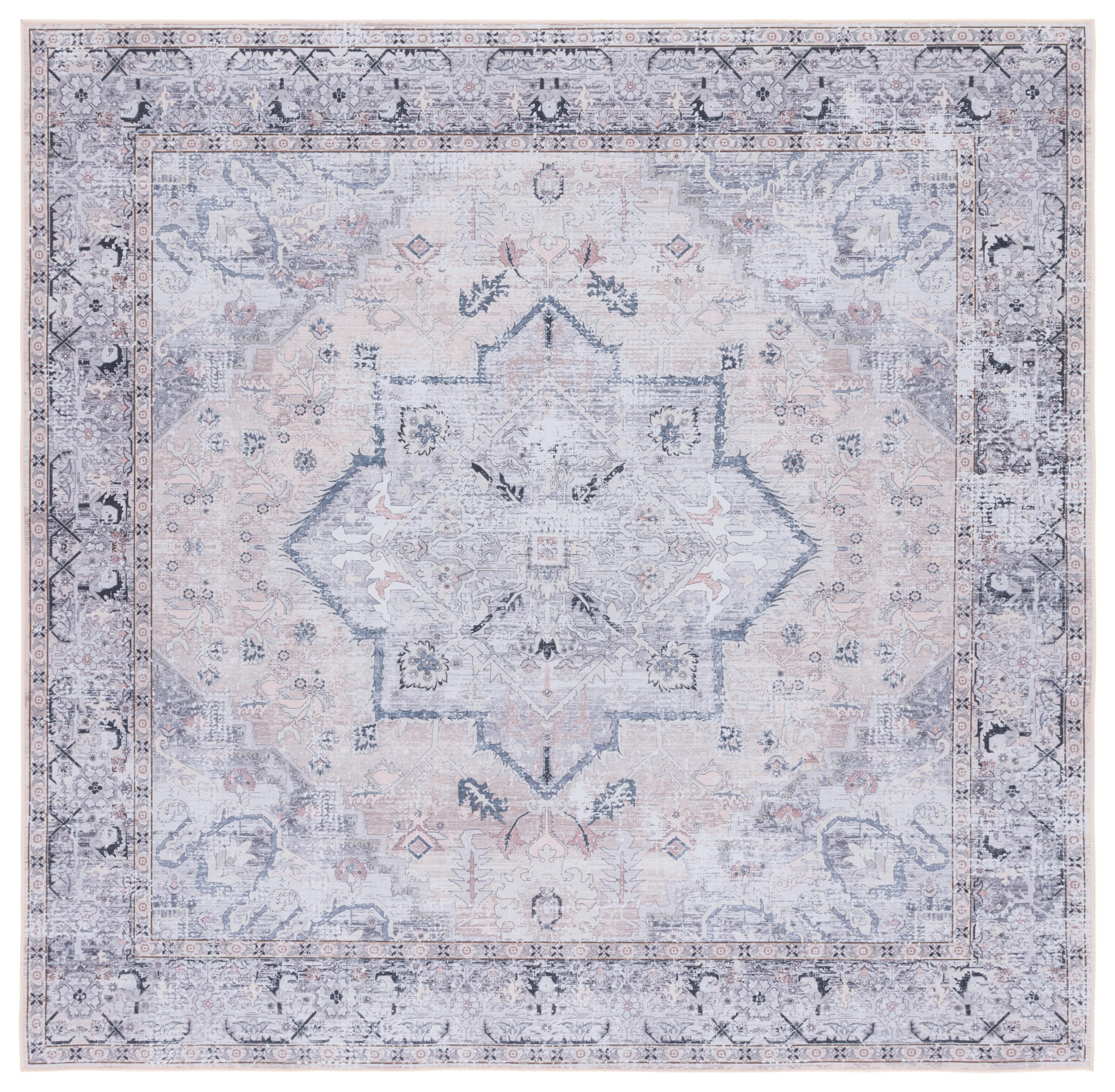 Safavieh Tucson 6' x 6' Square Area Rug, Beige/Gray, large
