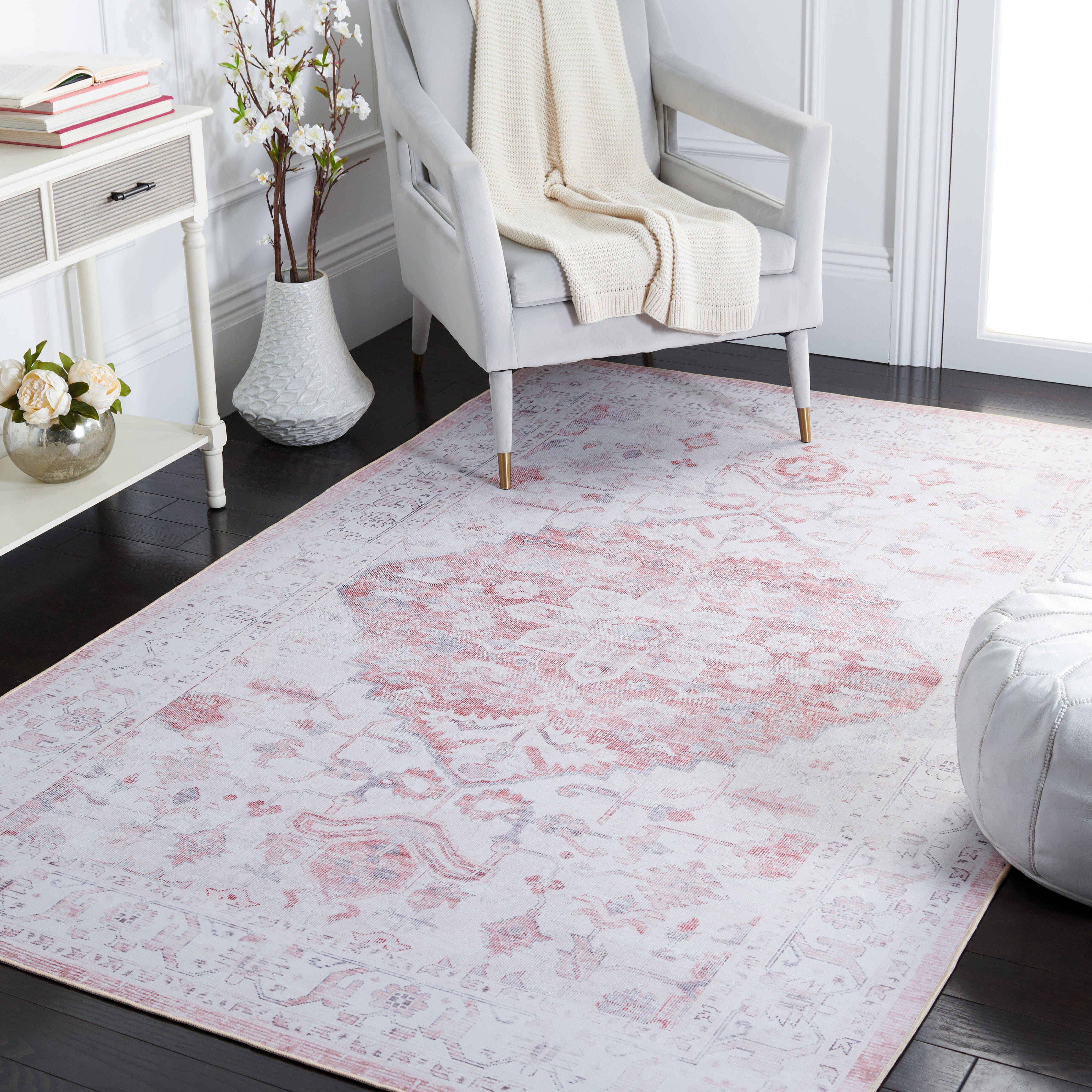 Safavieh Tucson 3' x 5' Area Rug, Beige/Rust, rollover