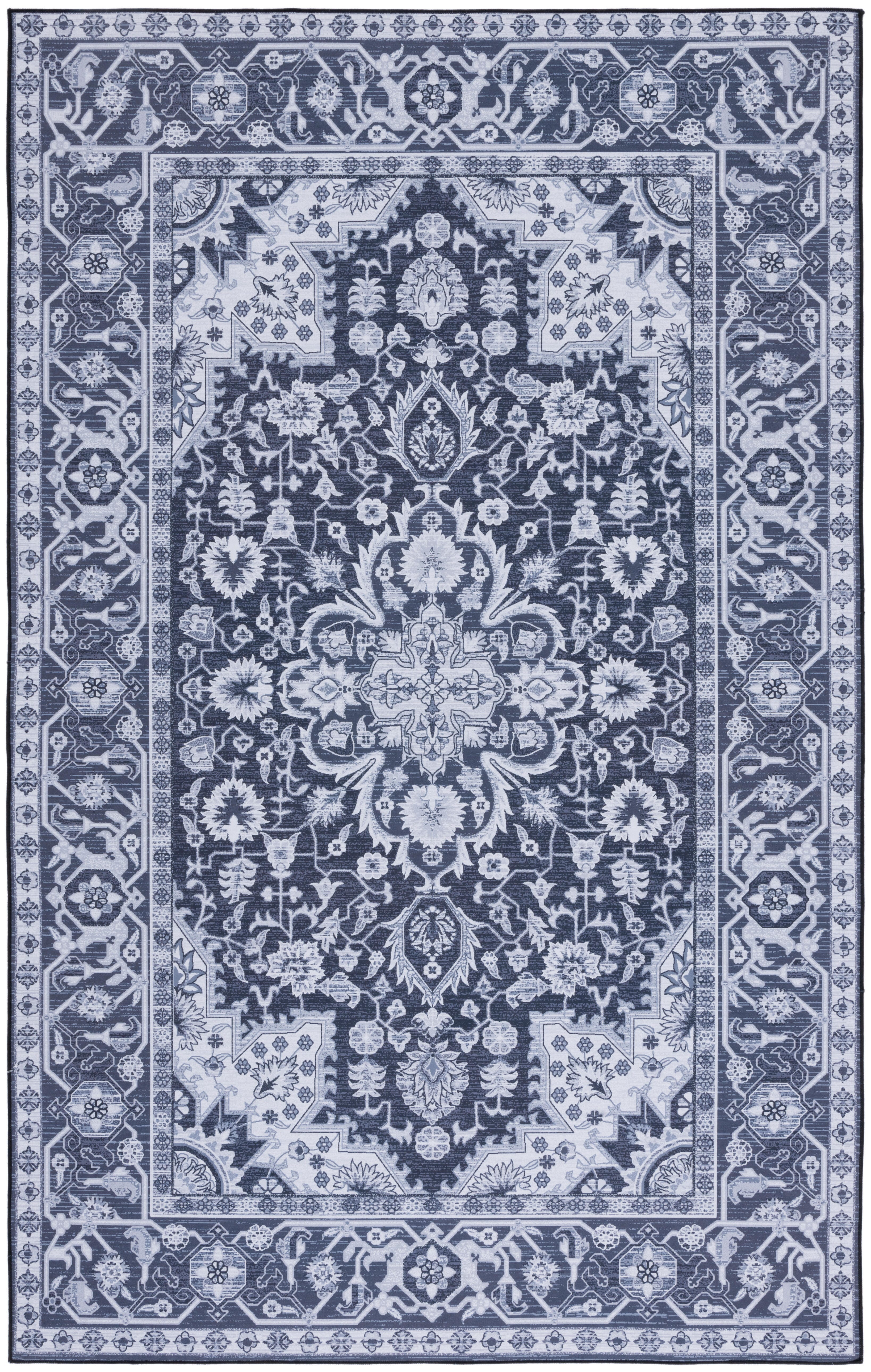 Safavieh Tucson 3' x 5' Area Rug, Black/Beige, large